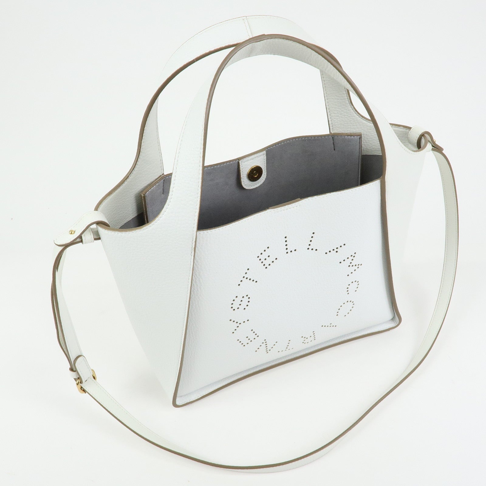 STELLA MCCARTNEY Faux Vegan Leather 2Way Bag Tote Bag White
