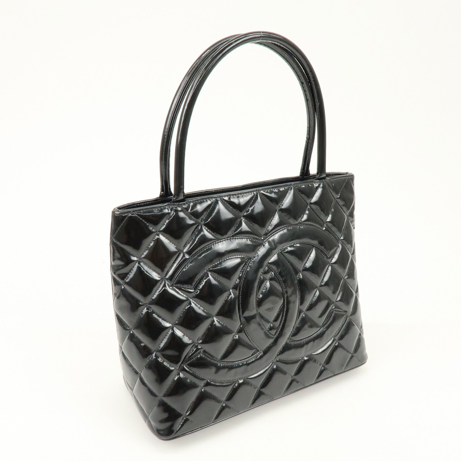 CHANEL Matelasse COCO Mark Medallion Tote Bag Hand Bag A01804