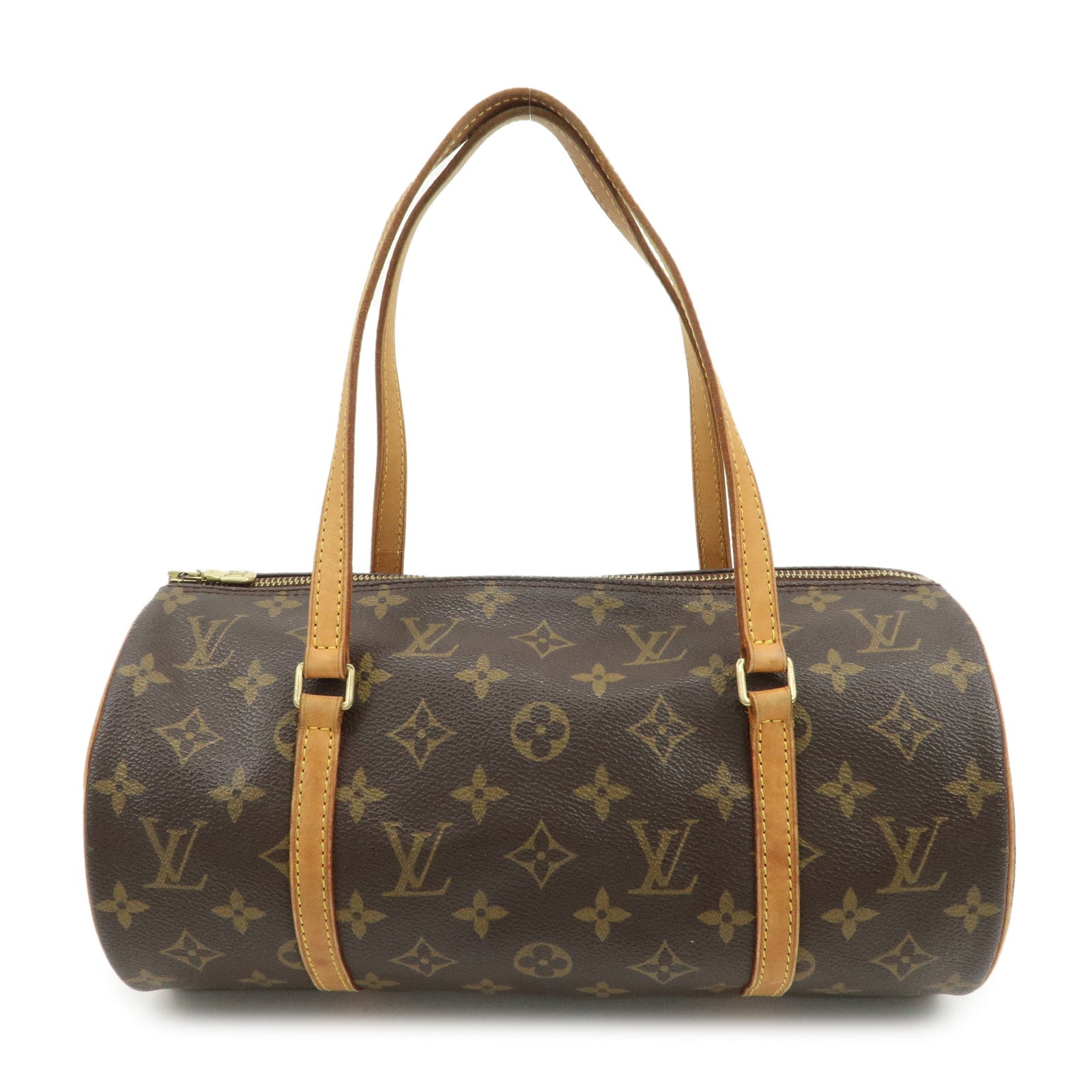 Louis Vuitton Monogram Papillon 30 Hand Bag New Style Brown M51385