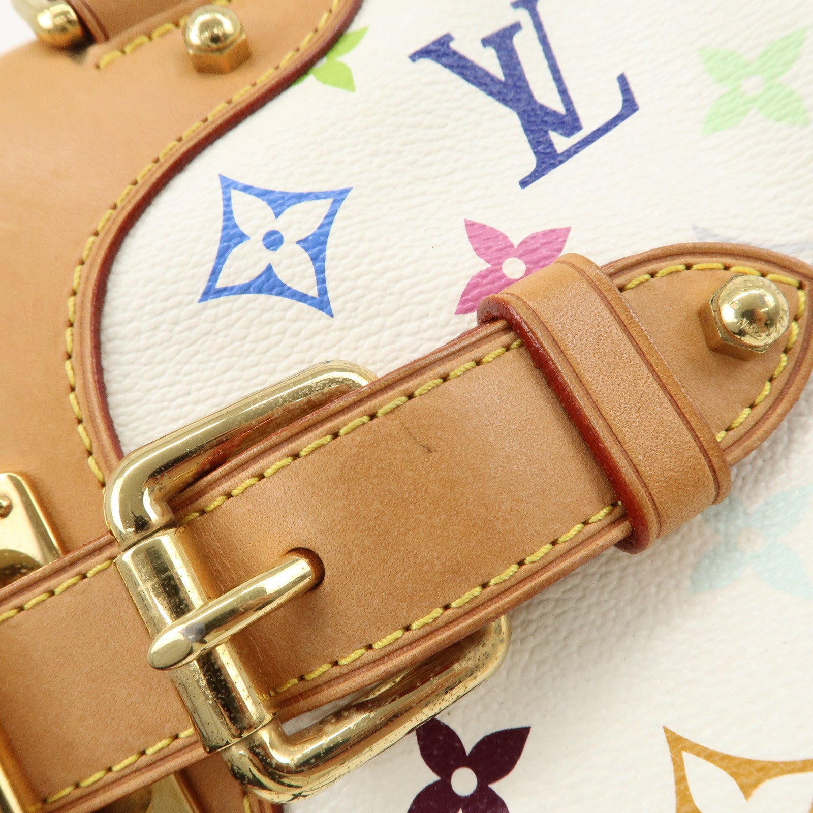 Louis Vuitton Monogram Multicolor Claudia Hand Bag Blanc M40193