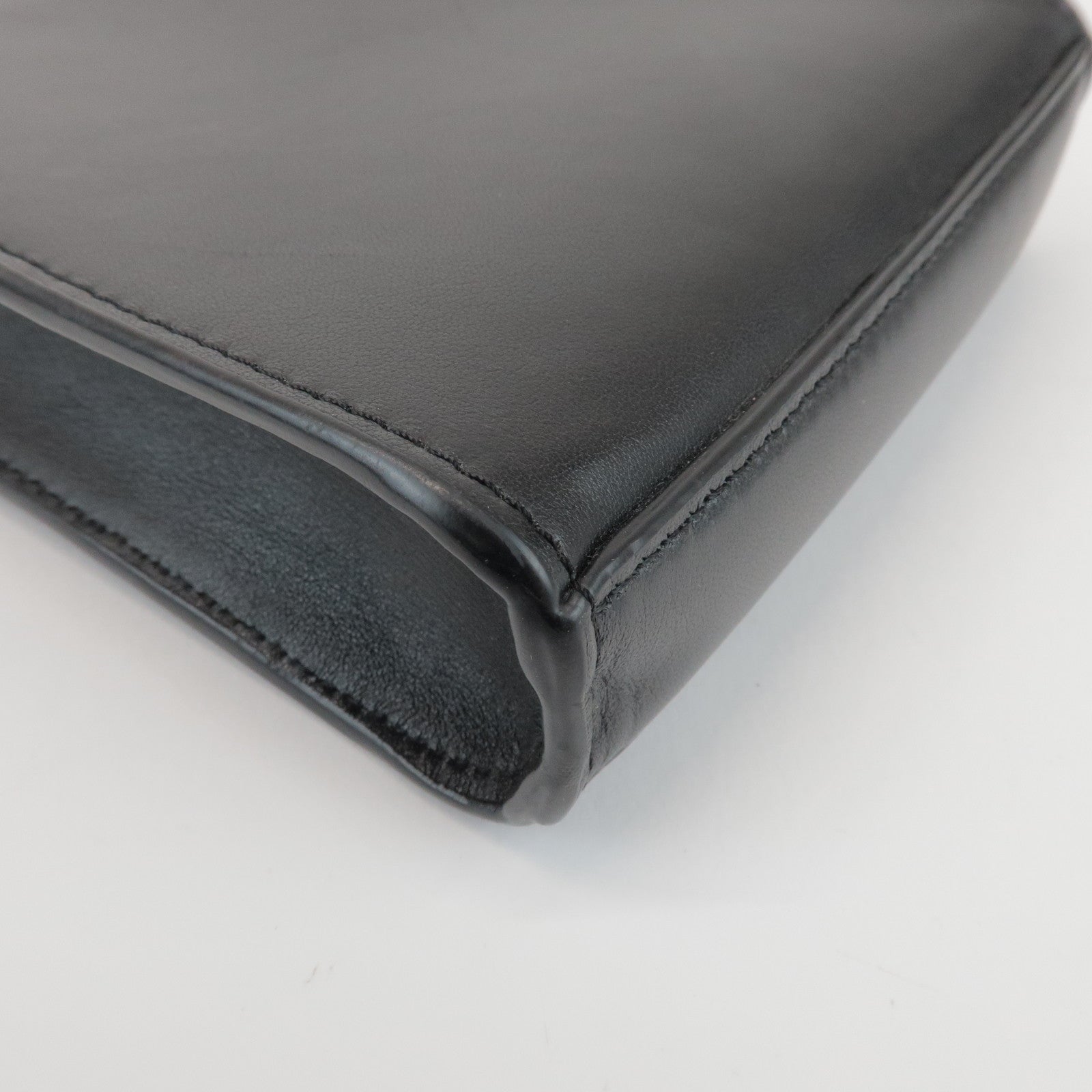 JIL SANDER Tangle Leather Shoulder Bag Crossbody Bag Black