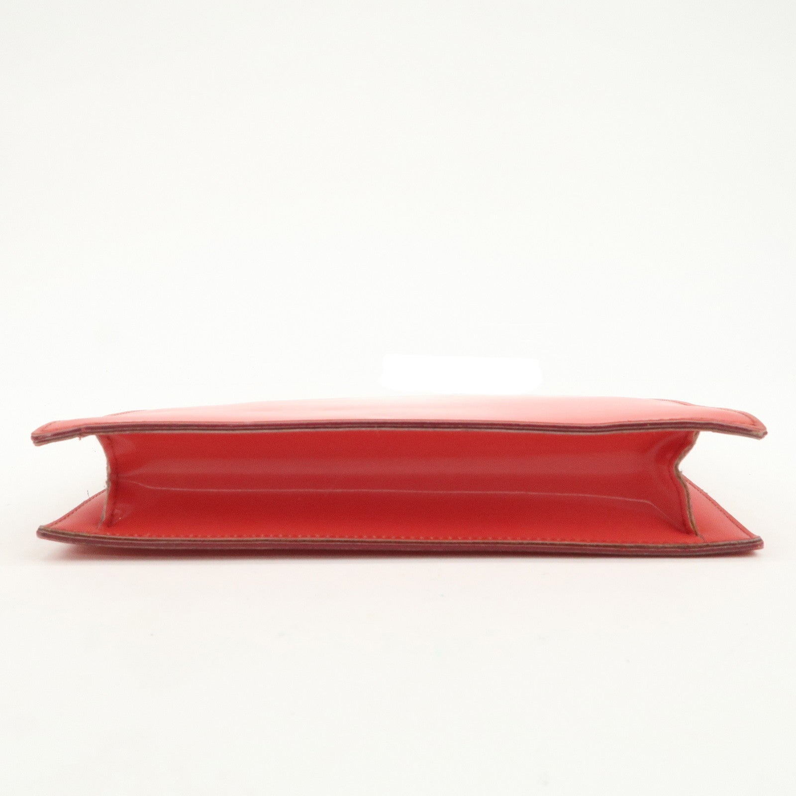 CHANEL COCO Mark Nylon Hologram Chain Shoulder Bag Hand Bag Red