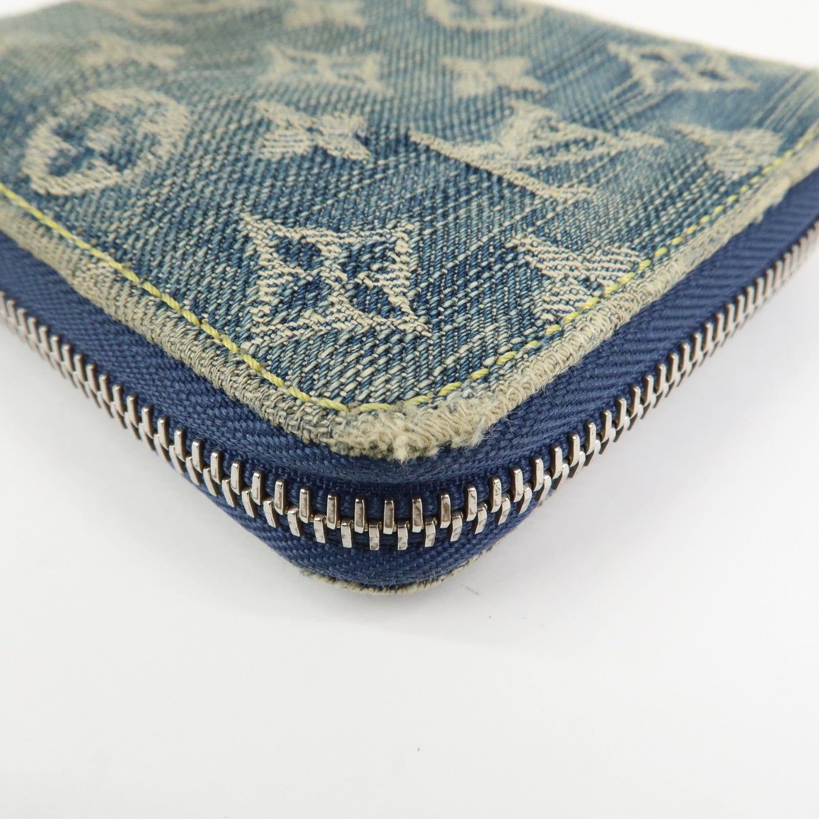 Louis Vuitton Monogram Denim Mini Zippy Wallet Blue M95342