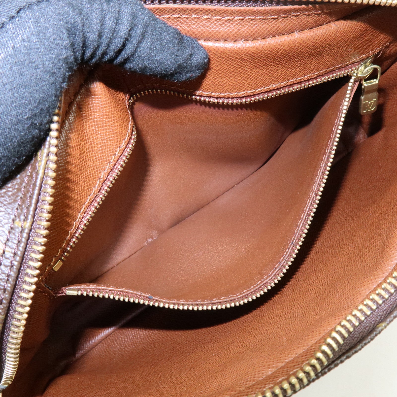 Louis Vuitton Monogram Marly Dragonne GM Clutch Bag Brown M51825