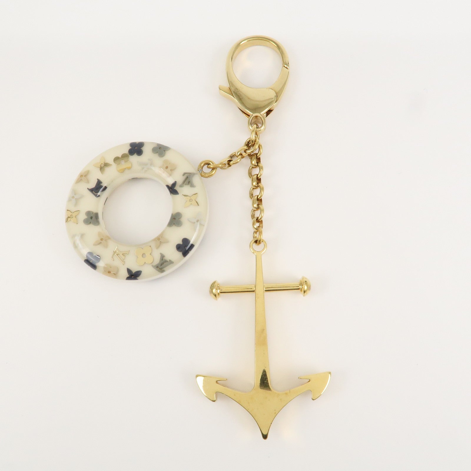 Louis Vuitton Monogram Porte Cles Marine Anchor Swim Ring Charm M66141 Used