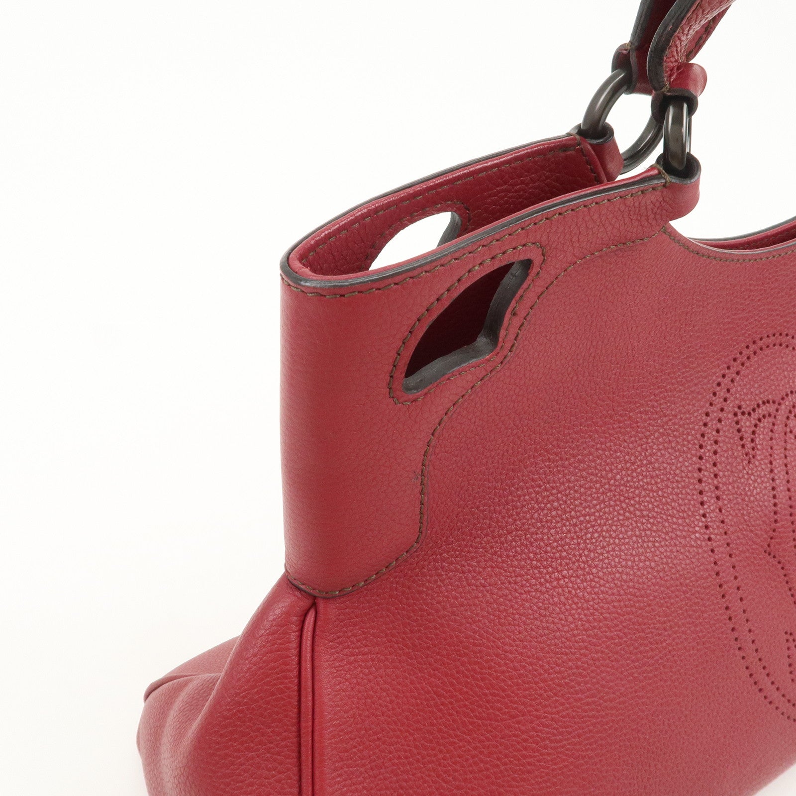 Cartier Marcello de Cartier MM Shoulder Bag Hand Bag Bordeaux