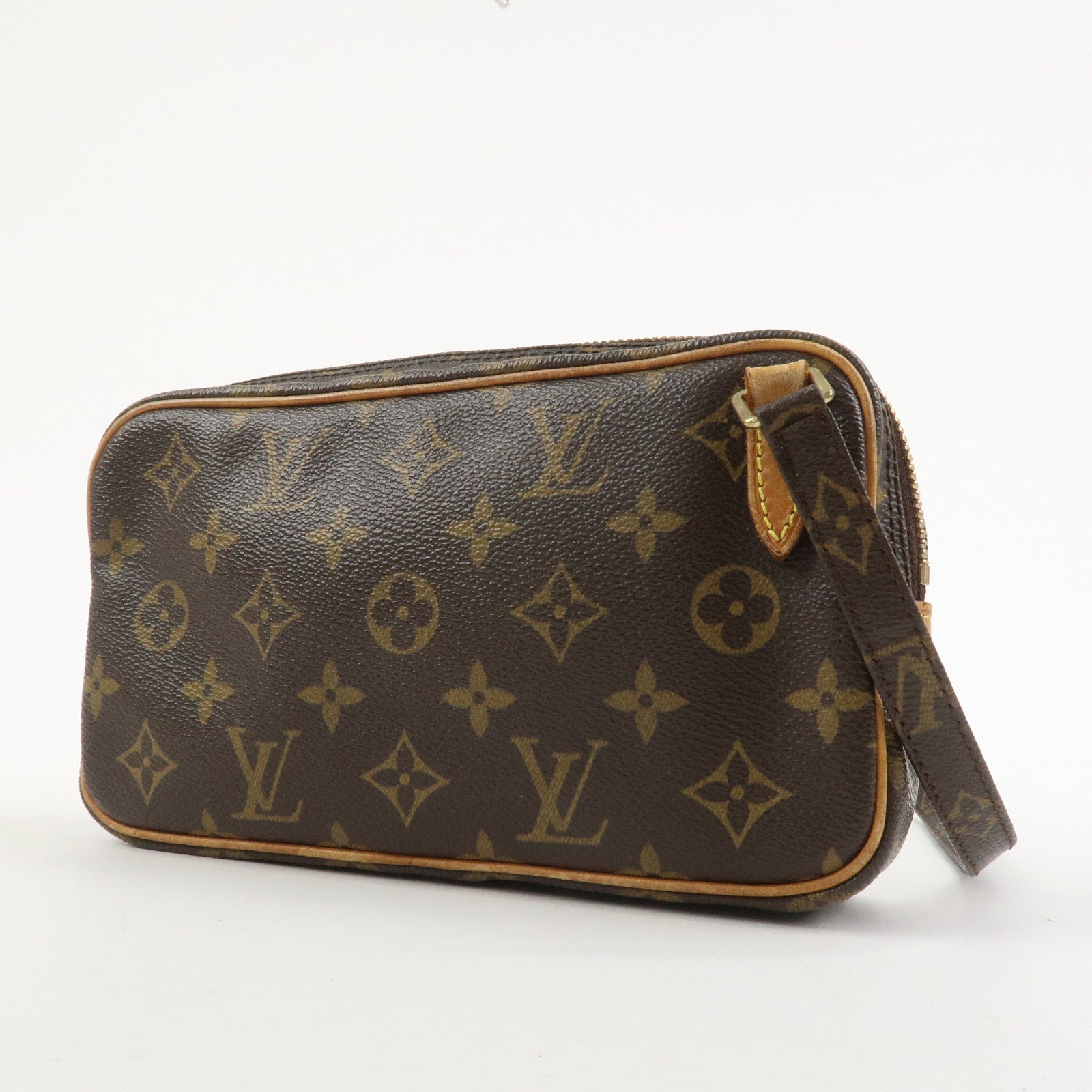 Louis Vuitton Monogram Pochette Marly Bandouliere Bag Brown M51828