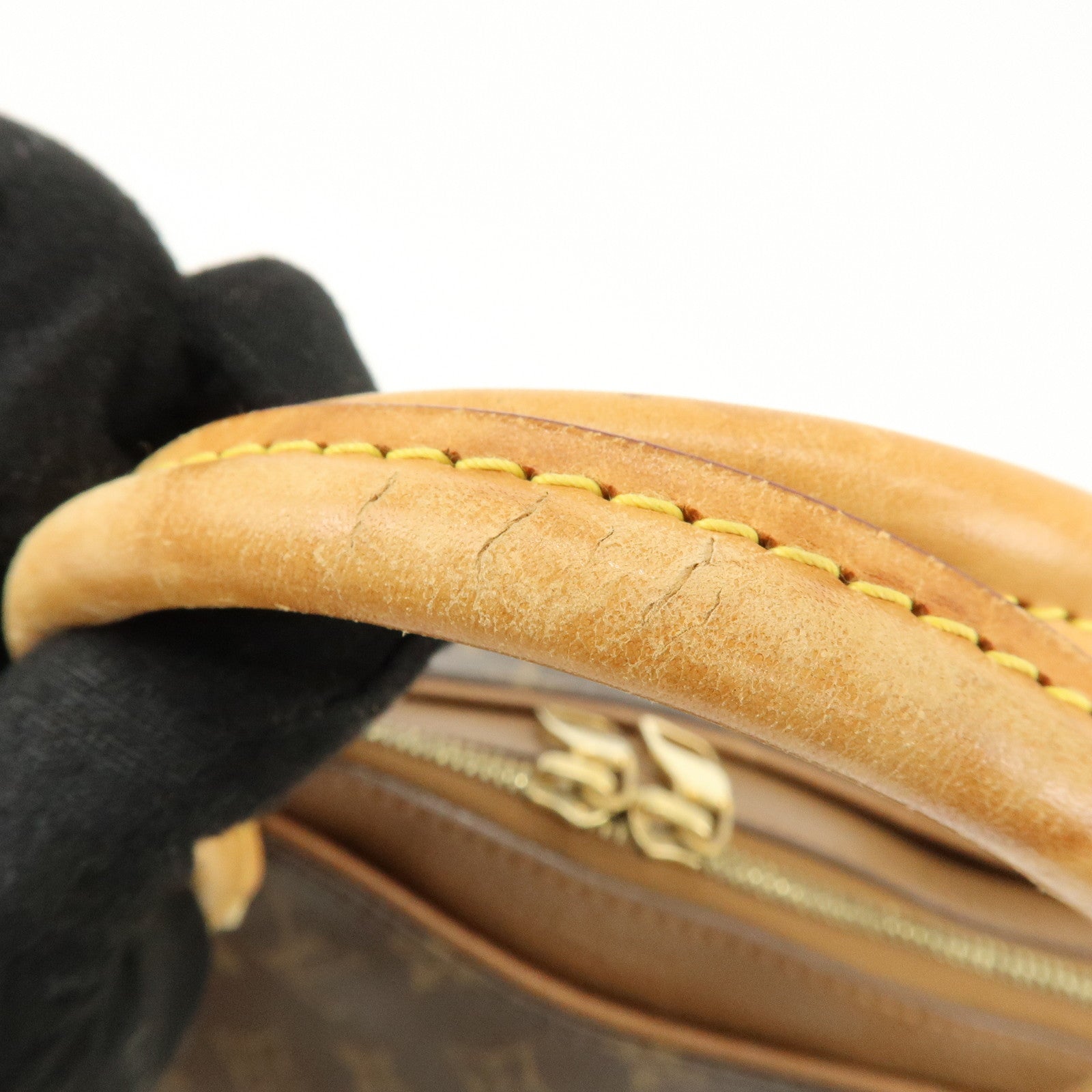 Louis Vuitton Monogram Pallas Hand Bag Shoulder Bag Avana M40907