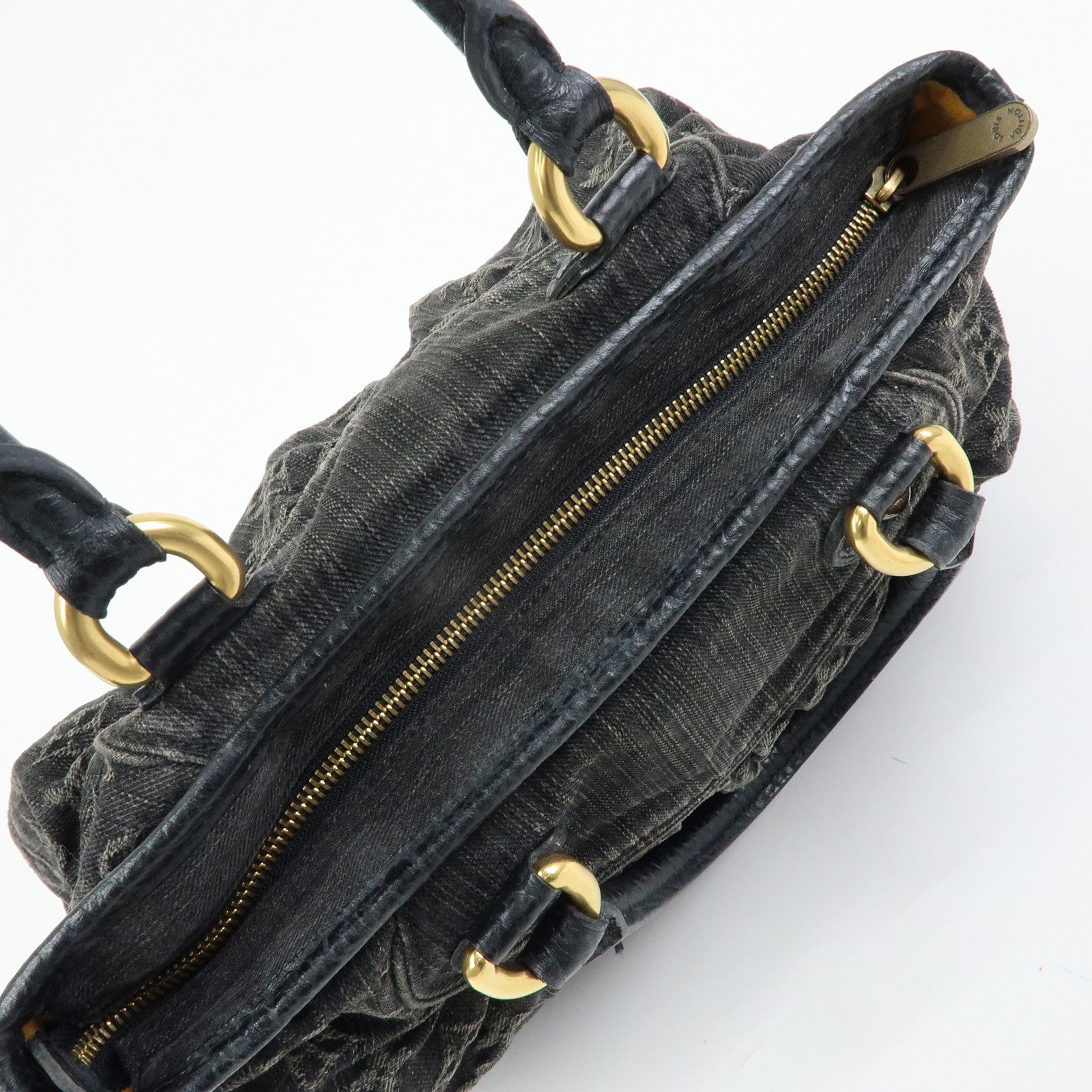 Louis Vuitton Monogram Denim Neo Cabby MM 2Way Bag Noir M95351