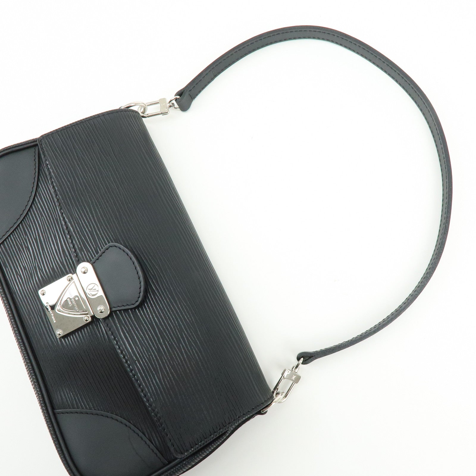 Louis Vuitton Epi Leather Pochette Segur Hand Bag Noir M58882
