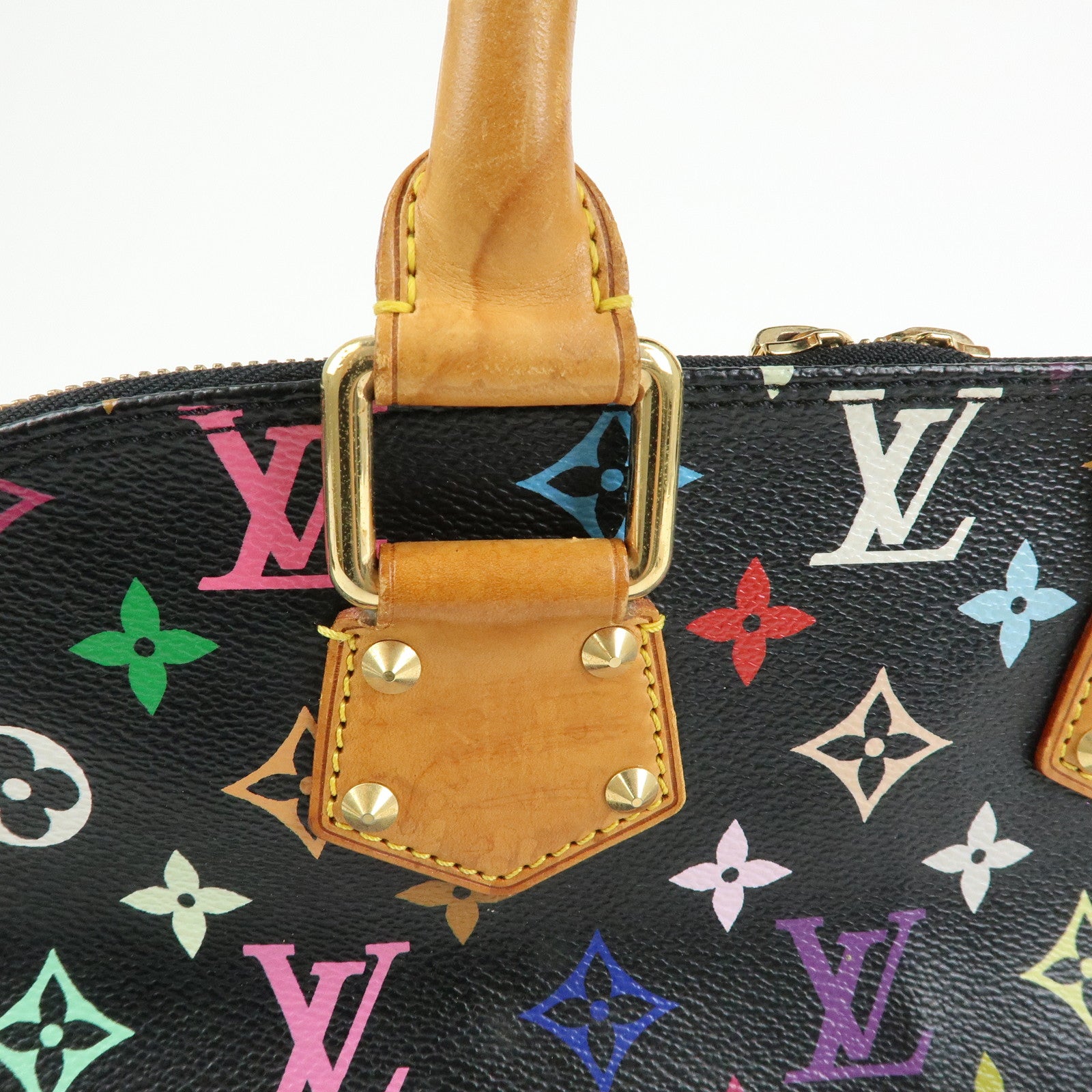 Louis Vuitton Monogram Multicolor Alma PM Hand Bag Noir M40444