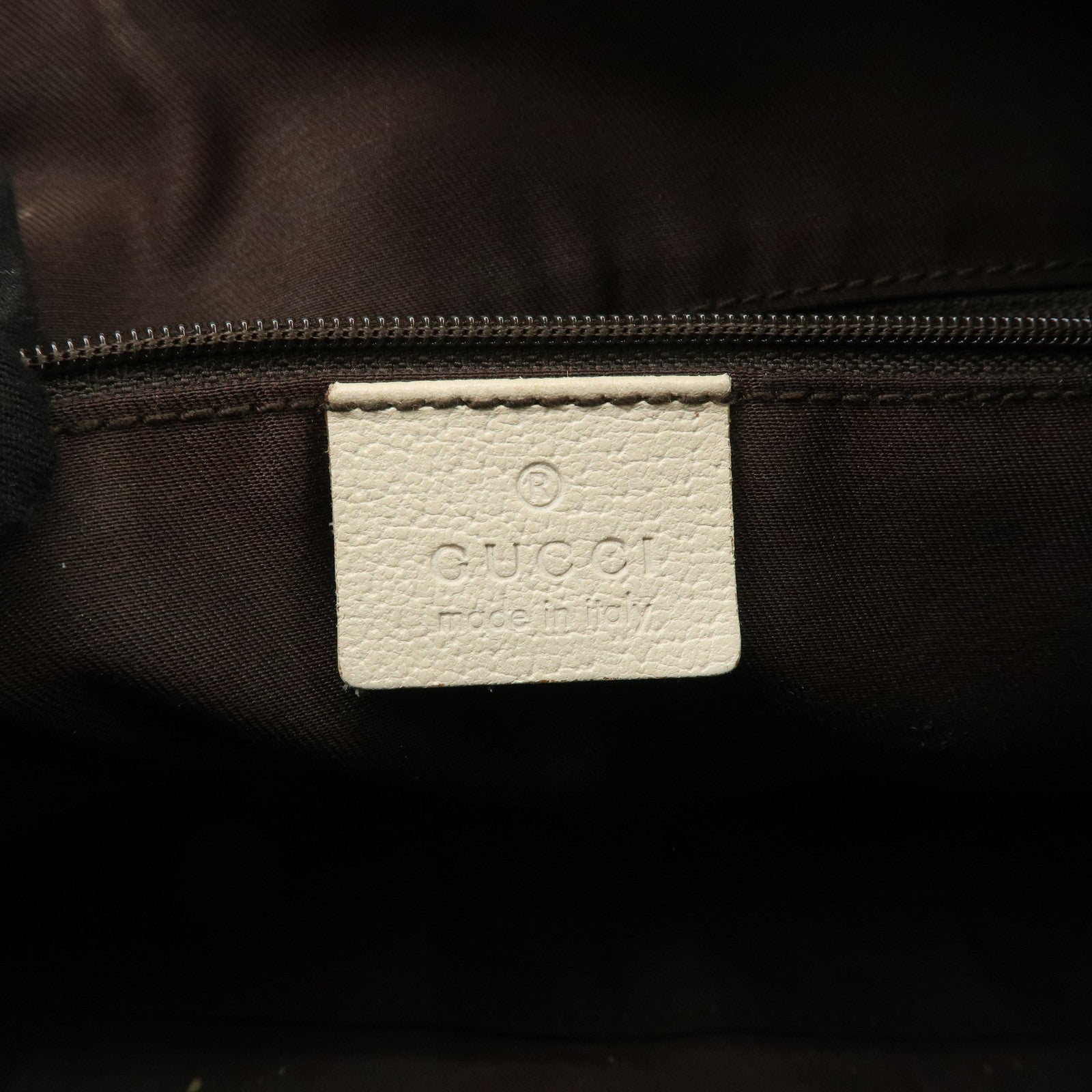 GUCCI Abbey GG Canvas Leather Boston Bag Beige Brown 130942