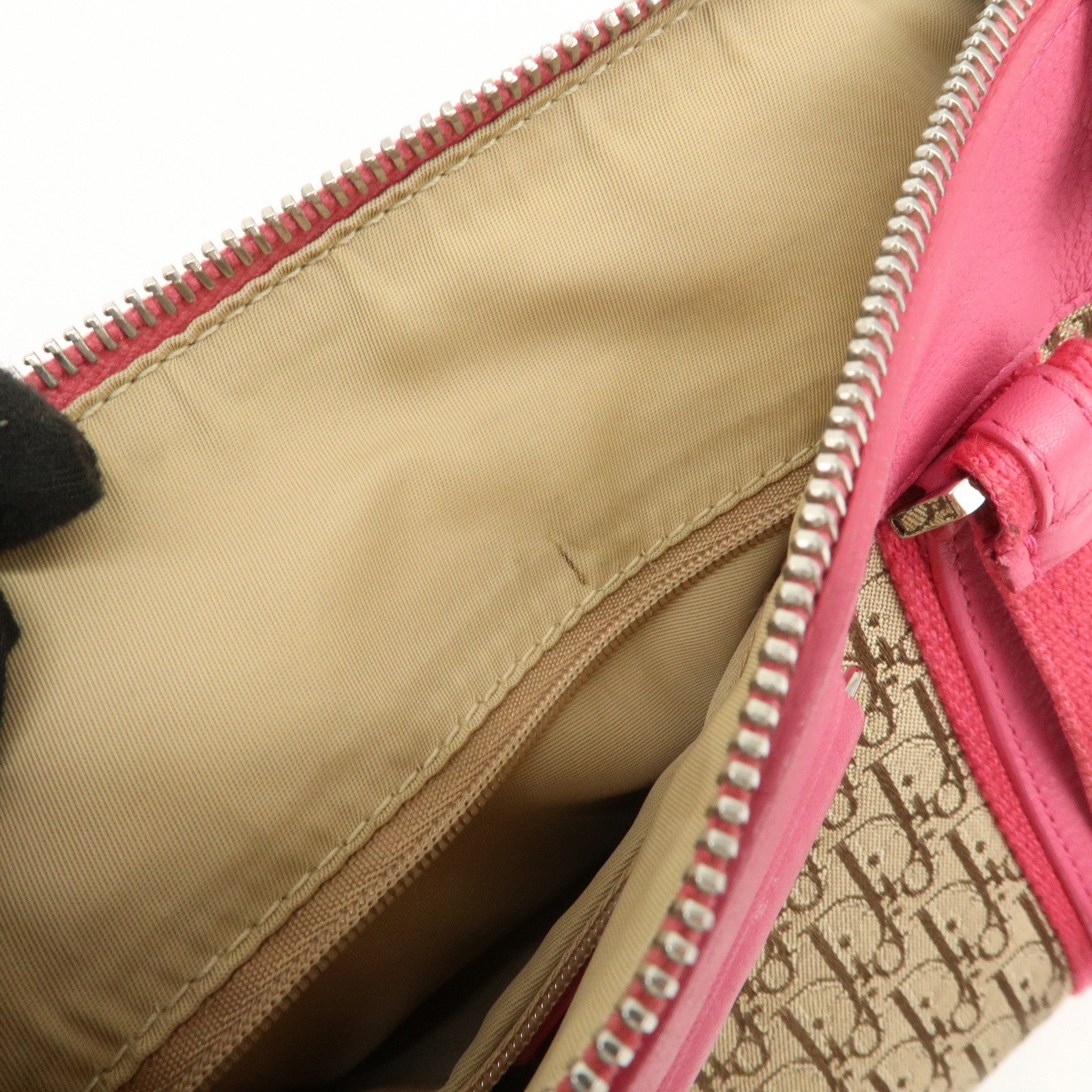 Christian Dior Trotter Street Chic Mini Boston Bag Beige Pink