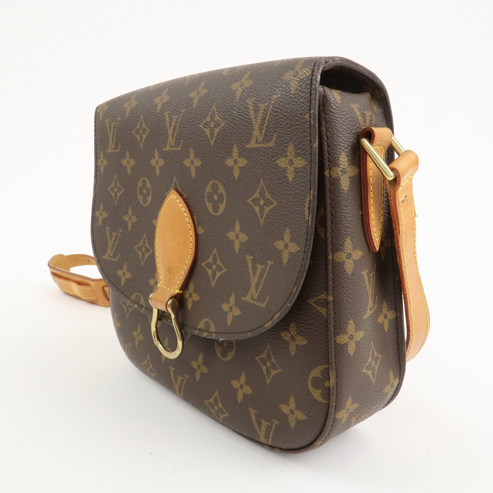 Louis Vuitton Monogram Saint Cloud GM Shoulder Bag Brown M51242 Used