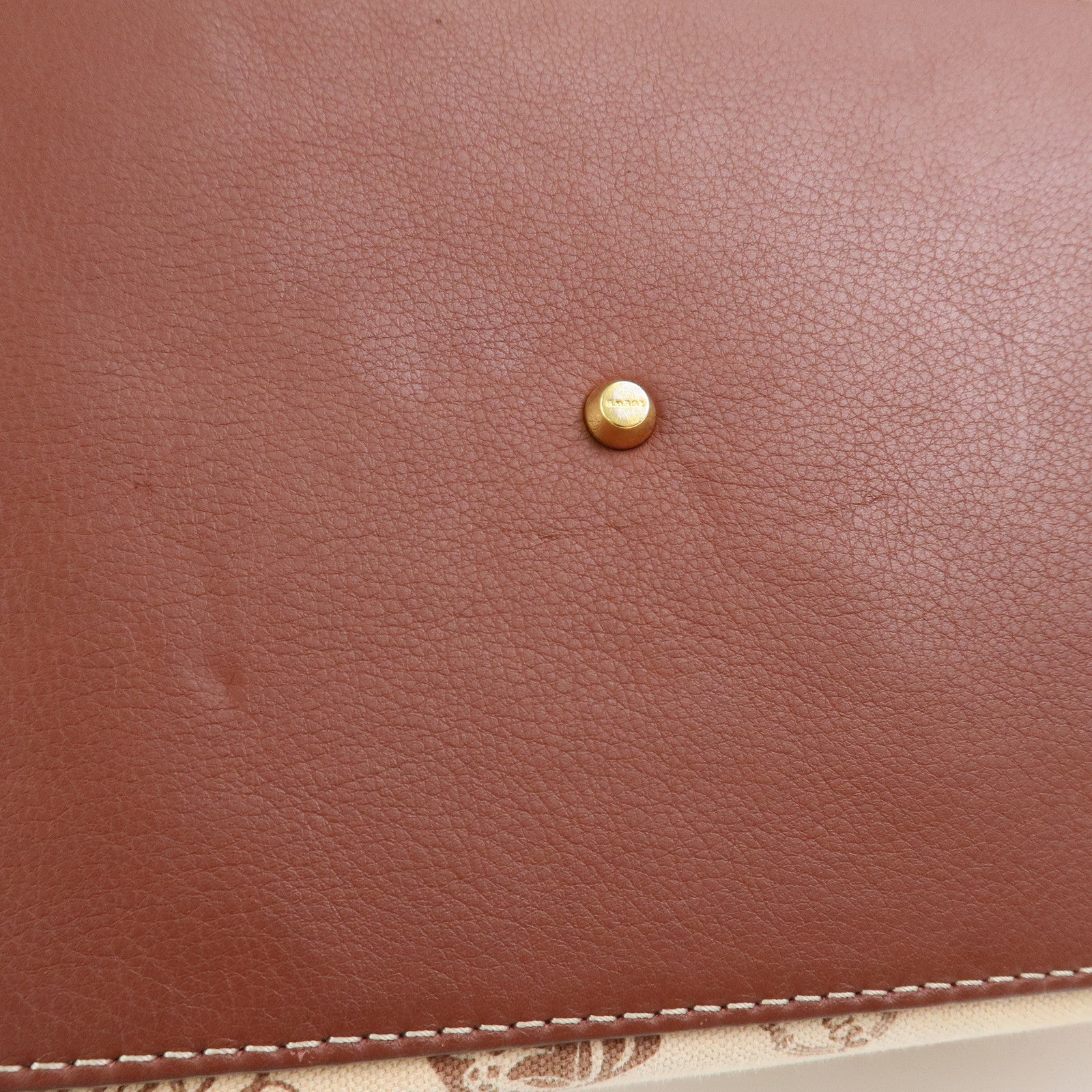 LOEWE Anagram Canvas Suede Leather Tote Bag 160th Anniversary