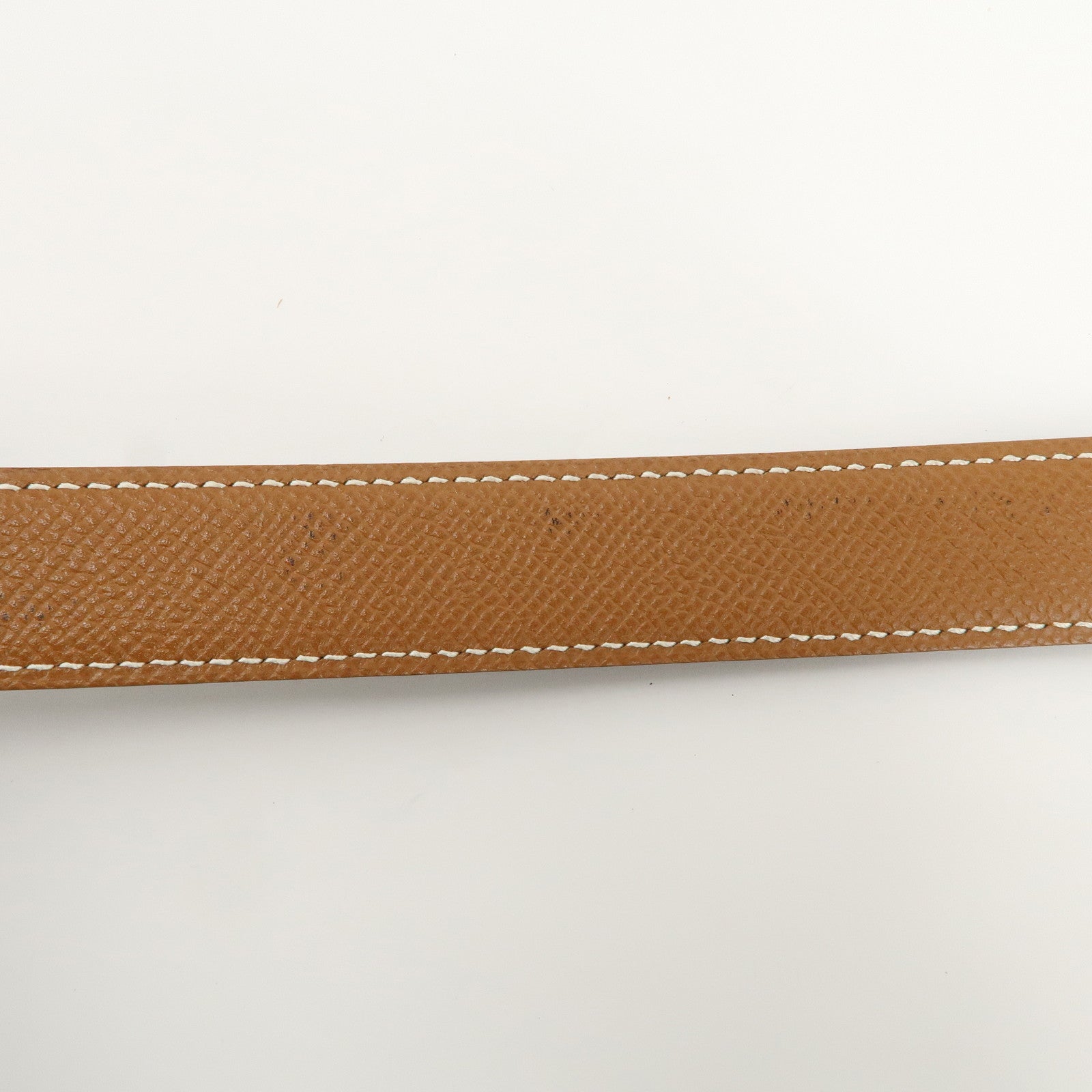 HERMES H Buckle Reversible Constance Belt 65 □D Stamped Black