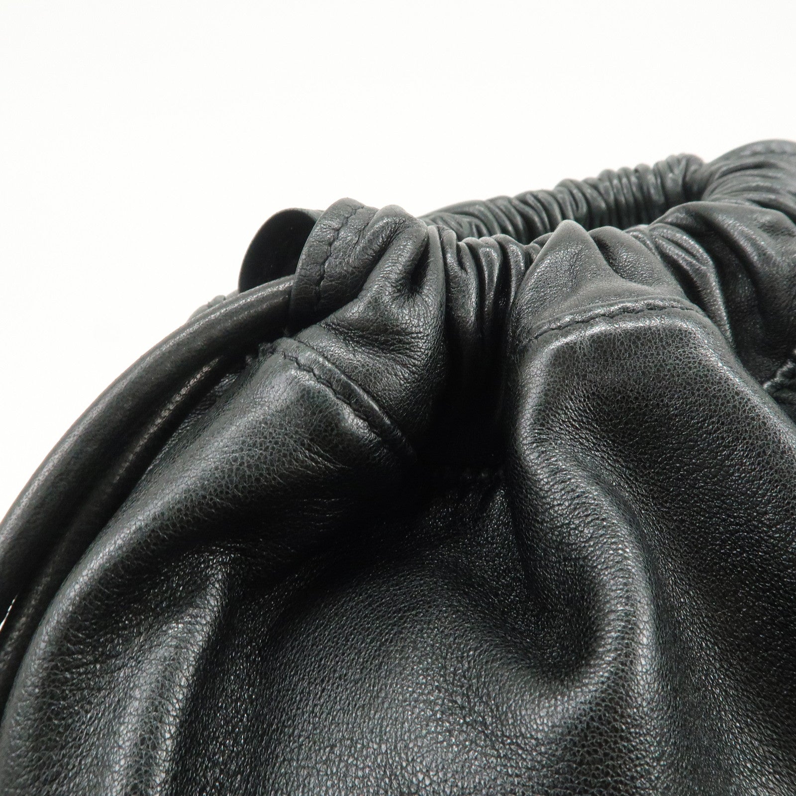 SAINT LAURENT PARIS TEDDY Lambskin Drawstring Backpack 553919