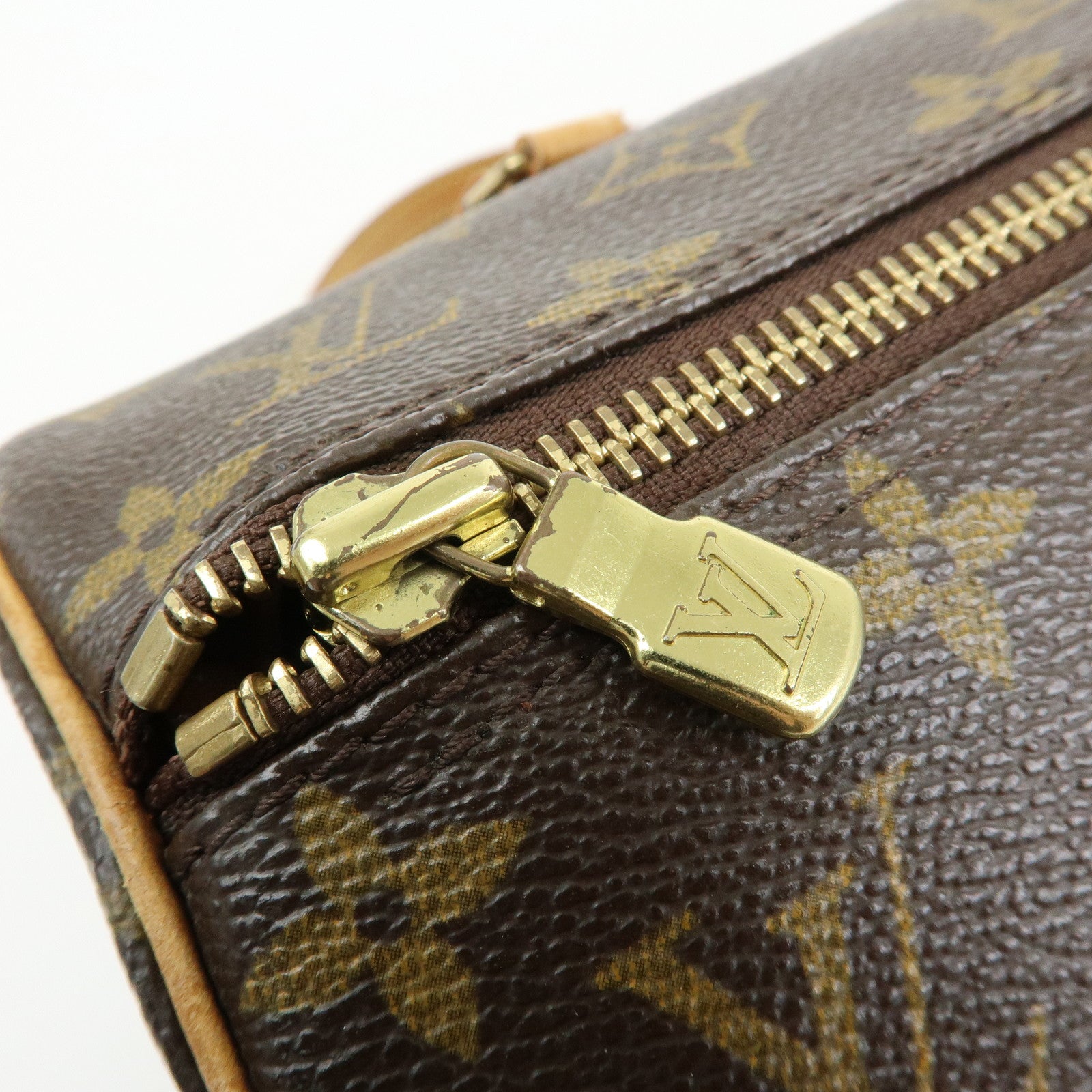 Louis Vuitton Monogram Papillon 30 Hand Bag Brown M51385