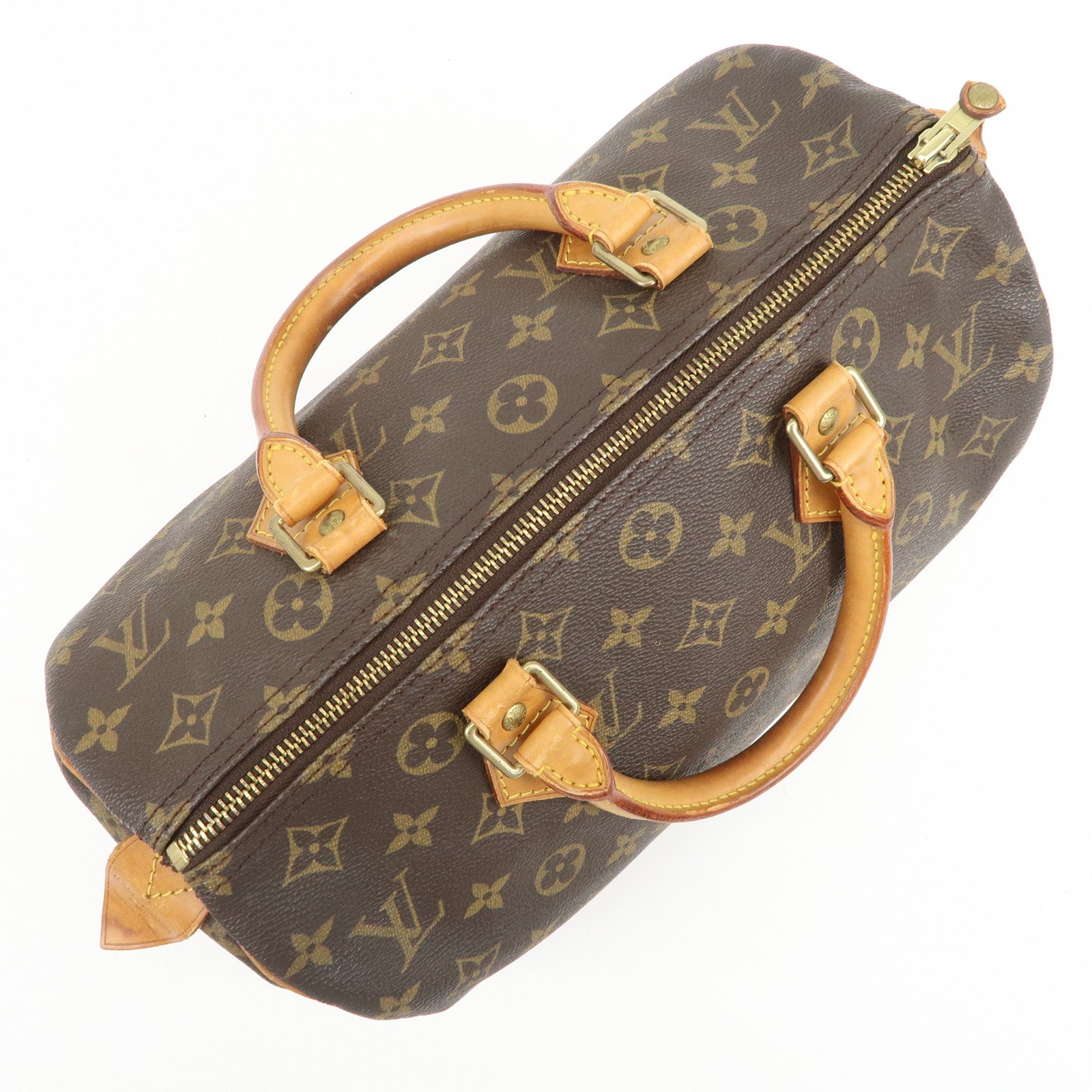 Louis Vuitton Monogram Speedy 30 Boston Bag Hand Bag Brown M41526