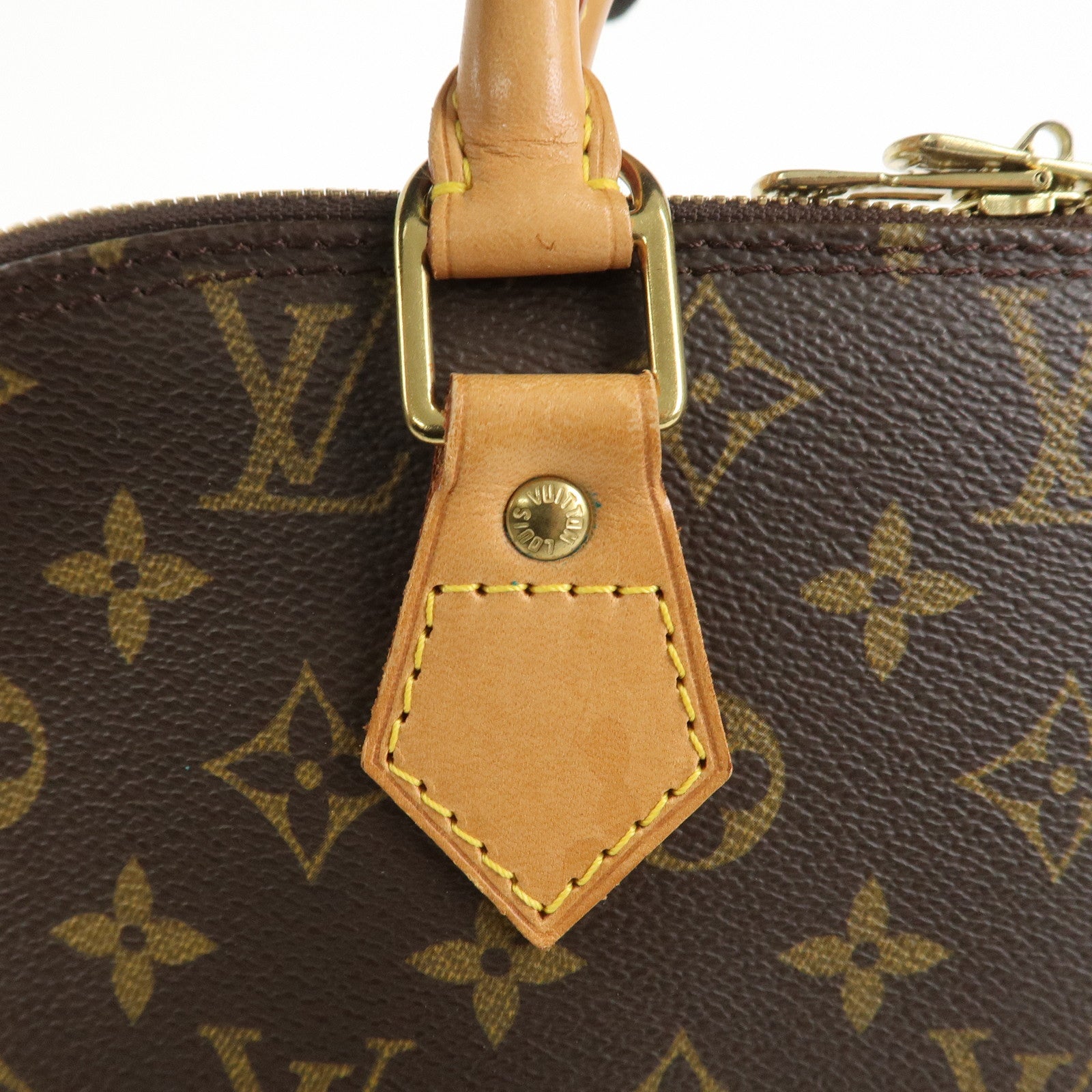 Louis Vuitton Monogram Alma Hand Bag Brown M51130