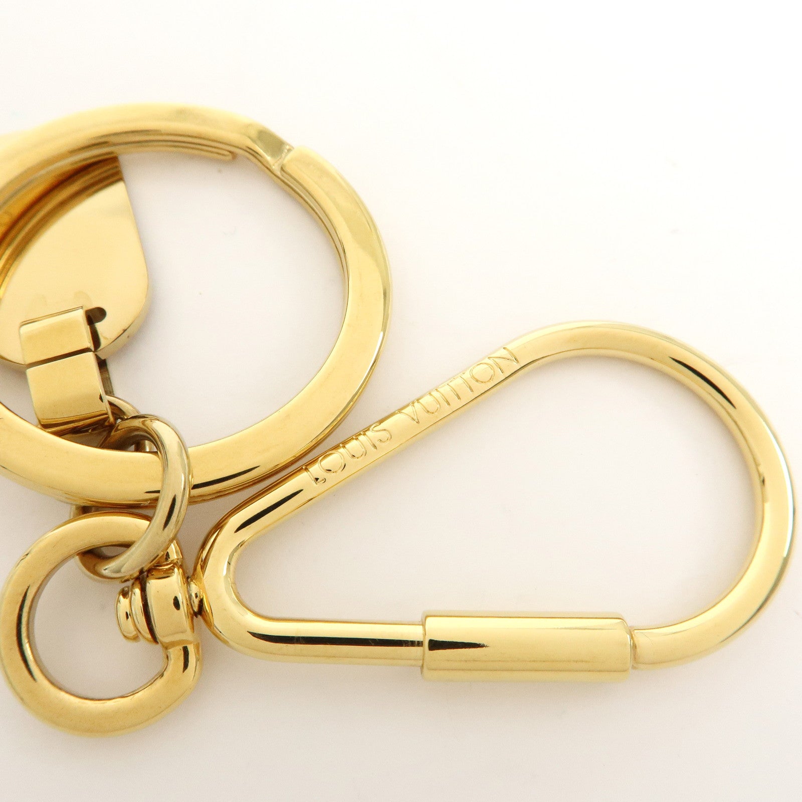 Louis Vuitton Porte Cles Mini Travel Charm Key Chain Gold M65996