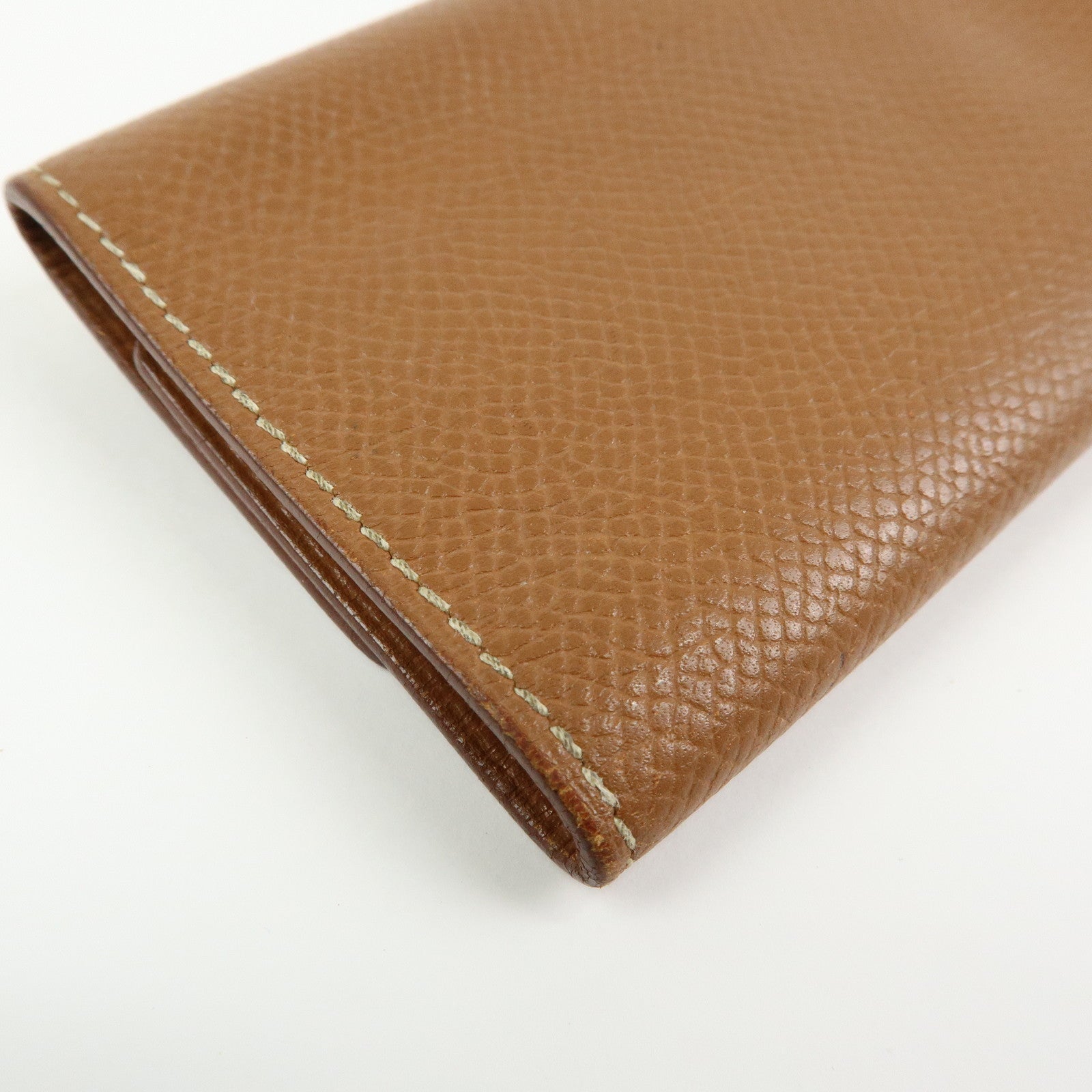 HERMES Beau Epsom Etui Cles 4 Key Case Key Holder □C Stamped Gold