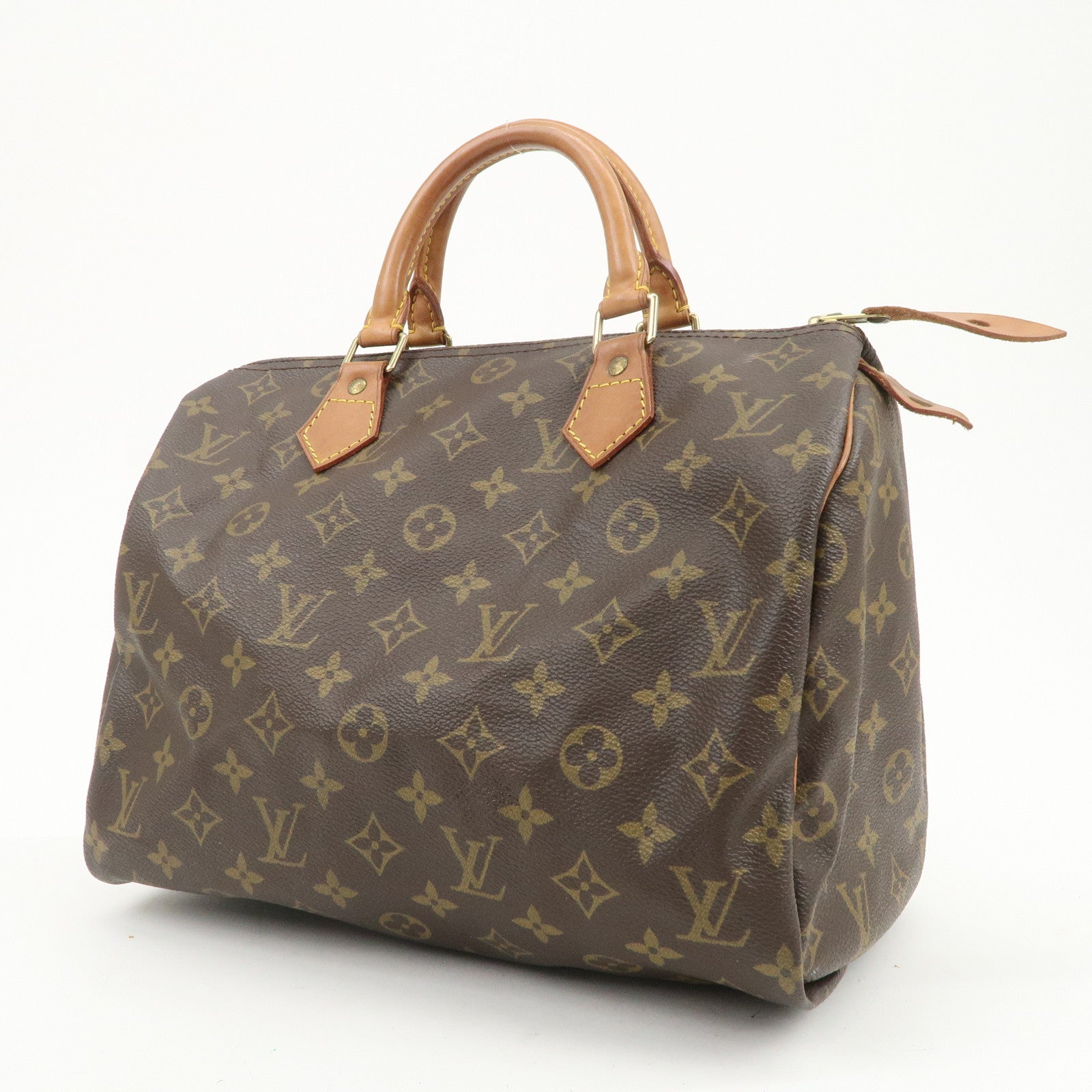 Louis Vuitton Monogram Speedy 30 Boston Bag Hand Bag Brown M41526