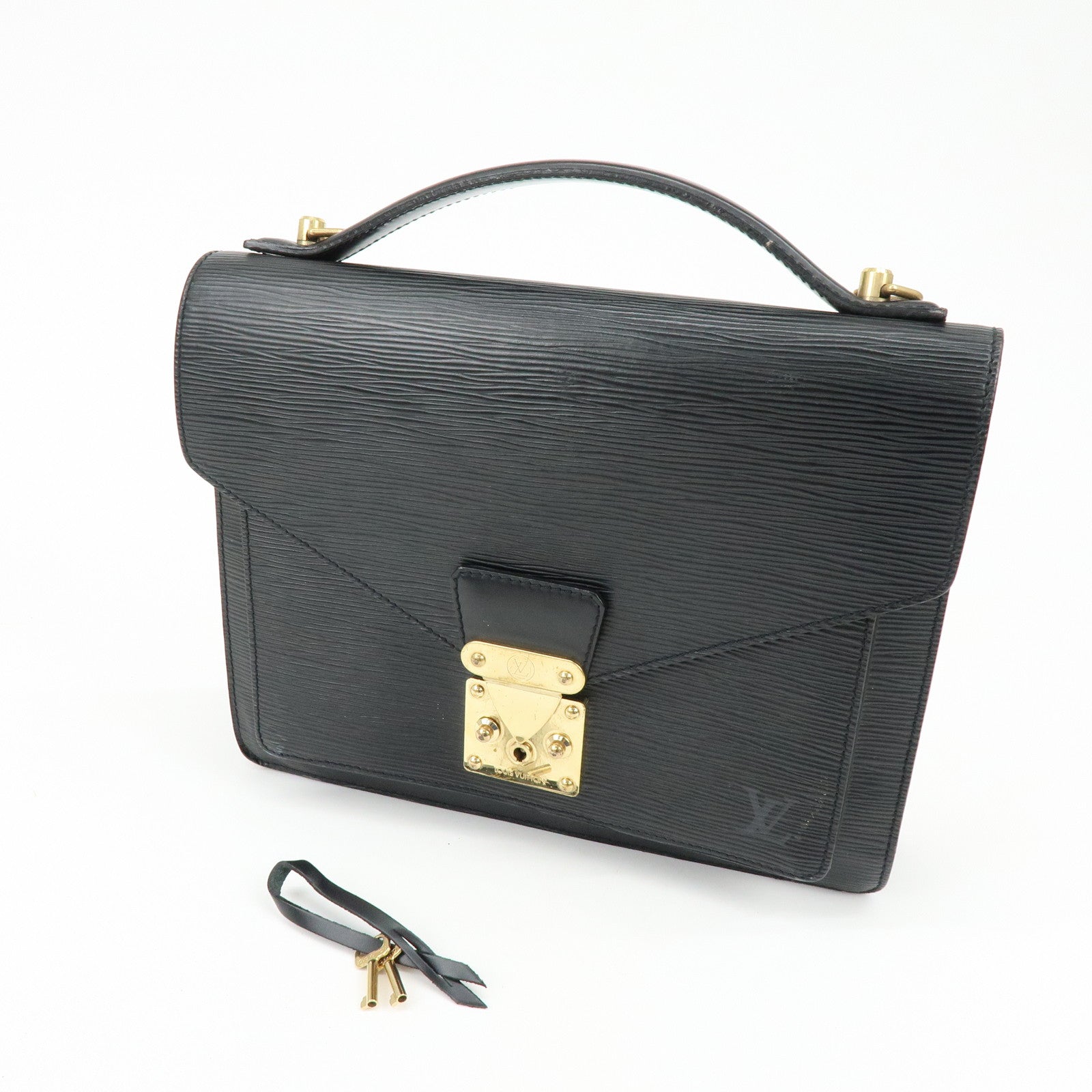 Louis Vuitton Epi Monceau 2Way Shoulder Bag Hand Bag Noir M52122