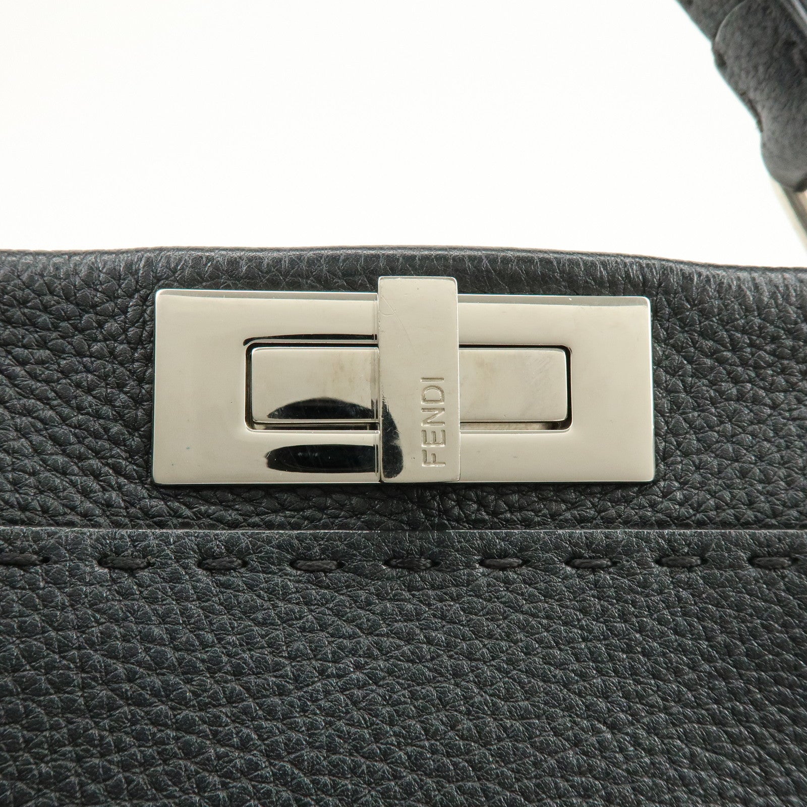 FENDI Selleria Peekaboo Leather 2Way Bag Hand Shoulder Bag 8BN290
