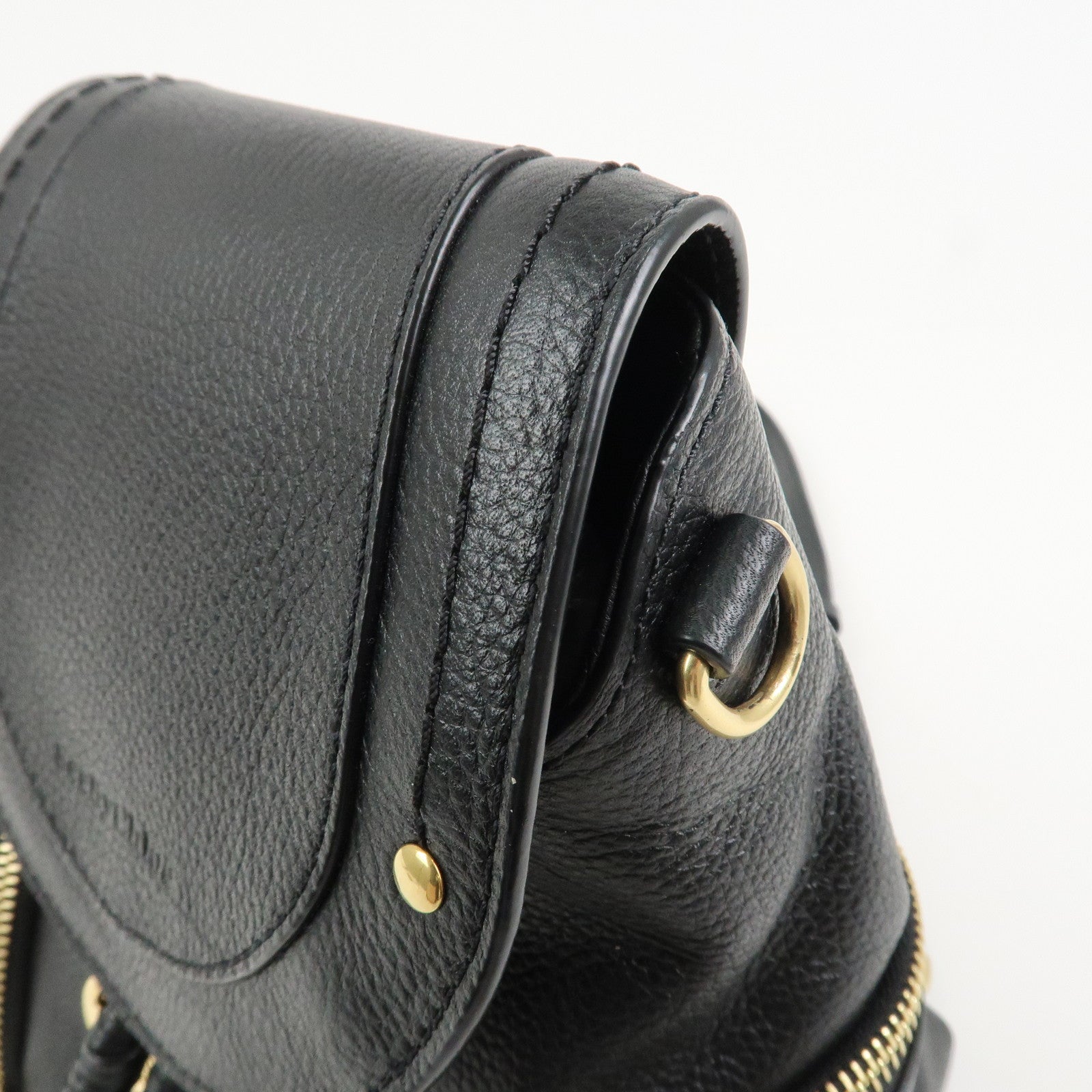 Chloe See by Chloe Olga Logo Leather 2Way Bag Backpack Hand Bag