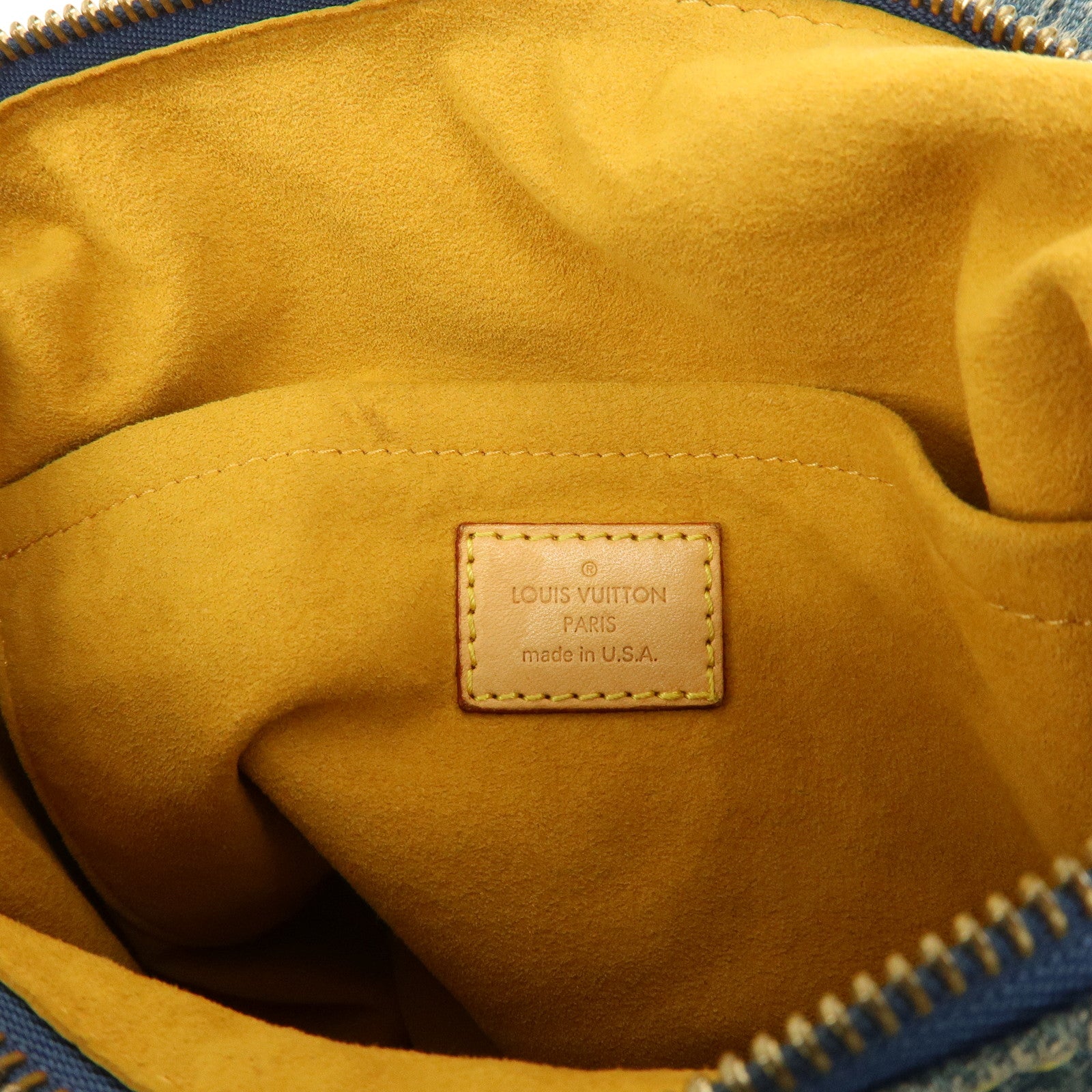 Louis Vuitton Monogram Denim Baggy GM Shoulder Bag Blue M95048