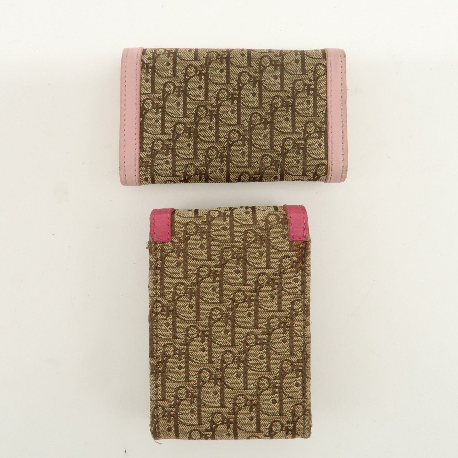 Christian Dior Street Chic Trotter Canvas Leather Set of 2 Goods