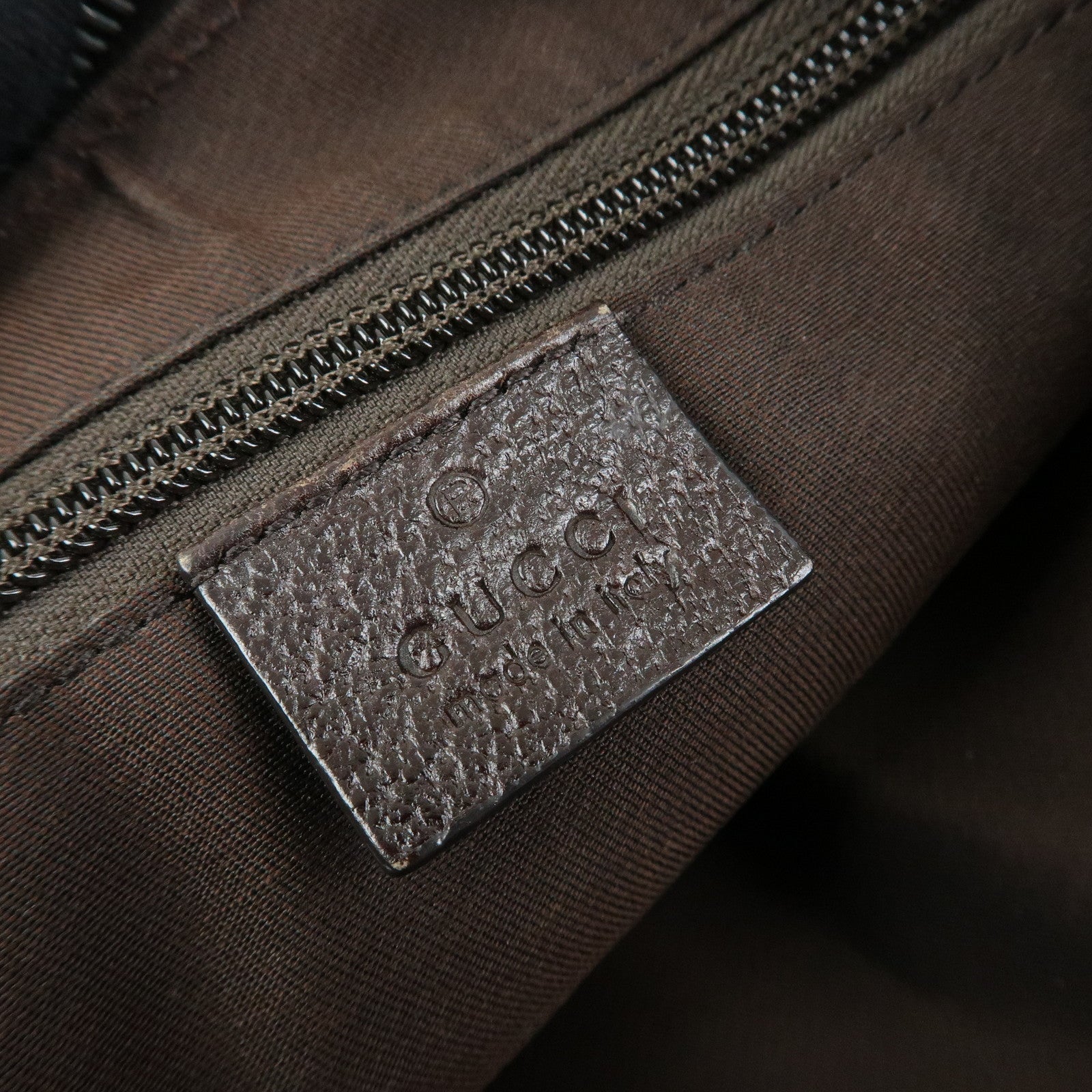 GUCCI GG Canvas Leather Shoulder Bag Crossbody Bag Beige 181092