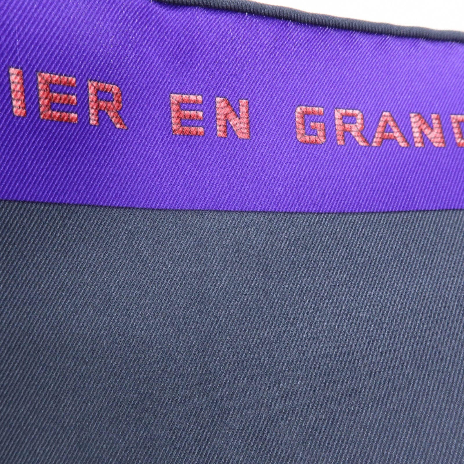 HERMES Carre 65 Set of 2 Silk 100% Scarf Black Purple Blue