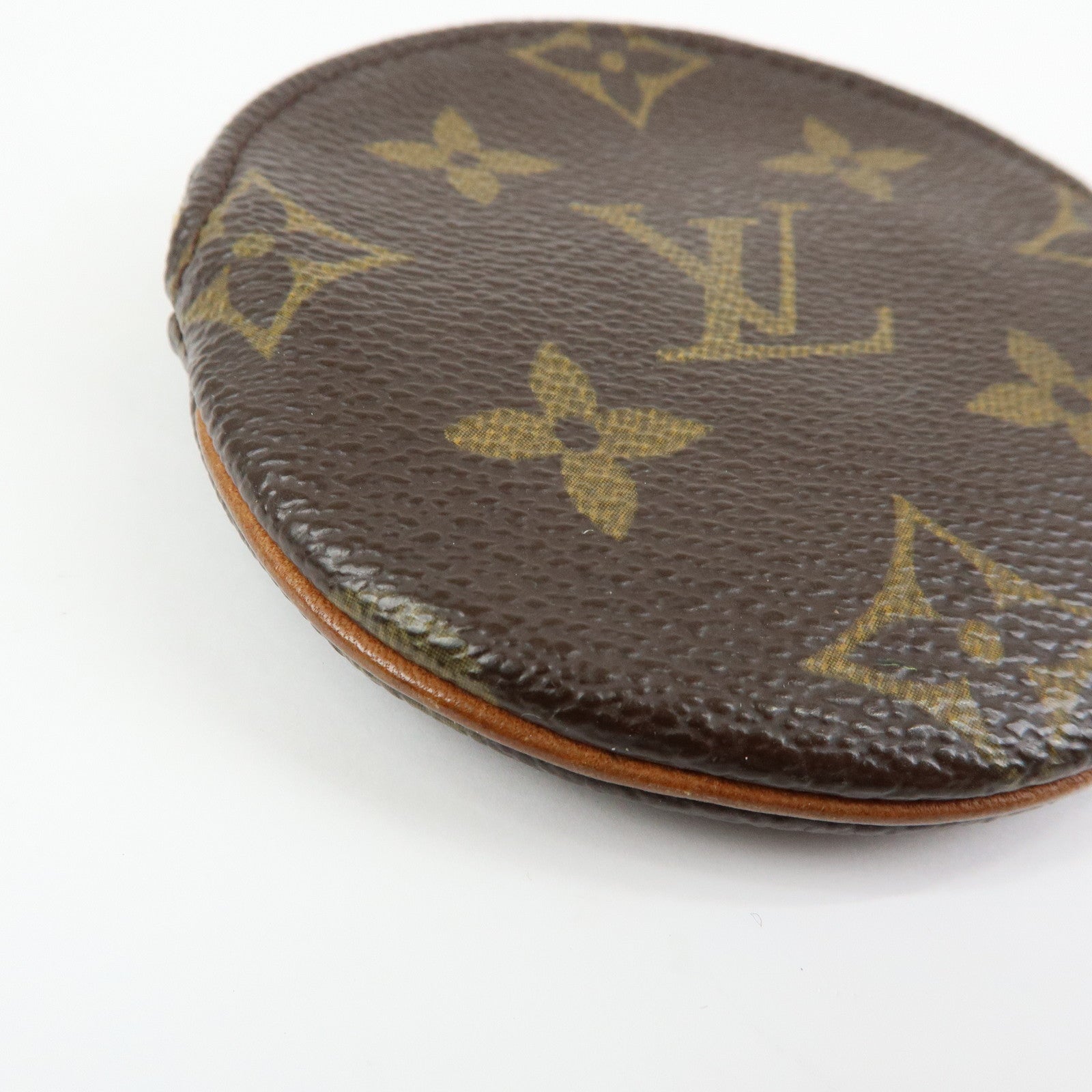 Louis Vuitton Monogram Porte Monnaie Rond Coin Case Brown M61926