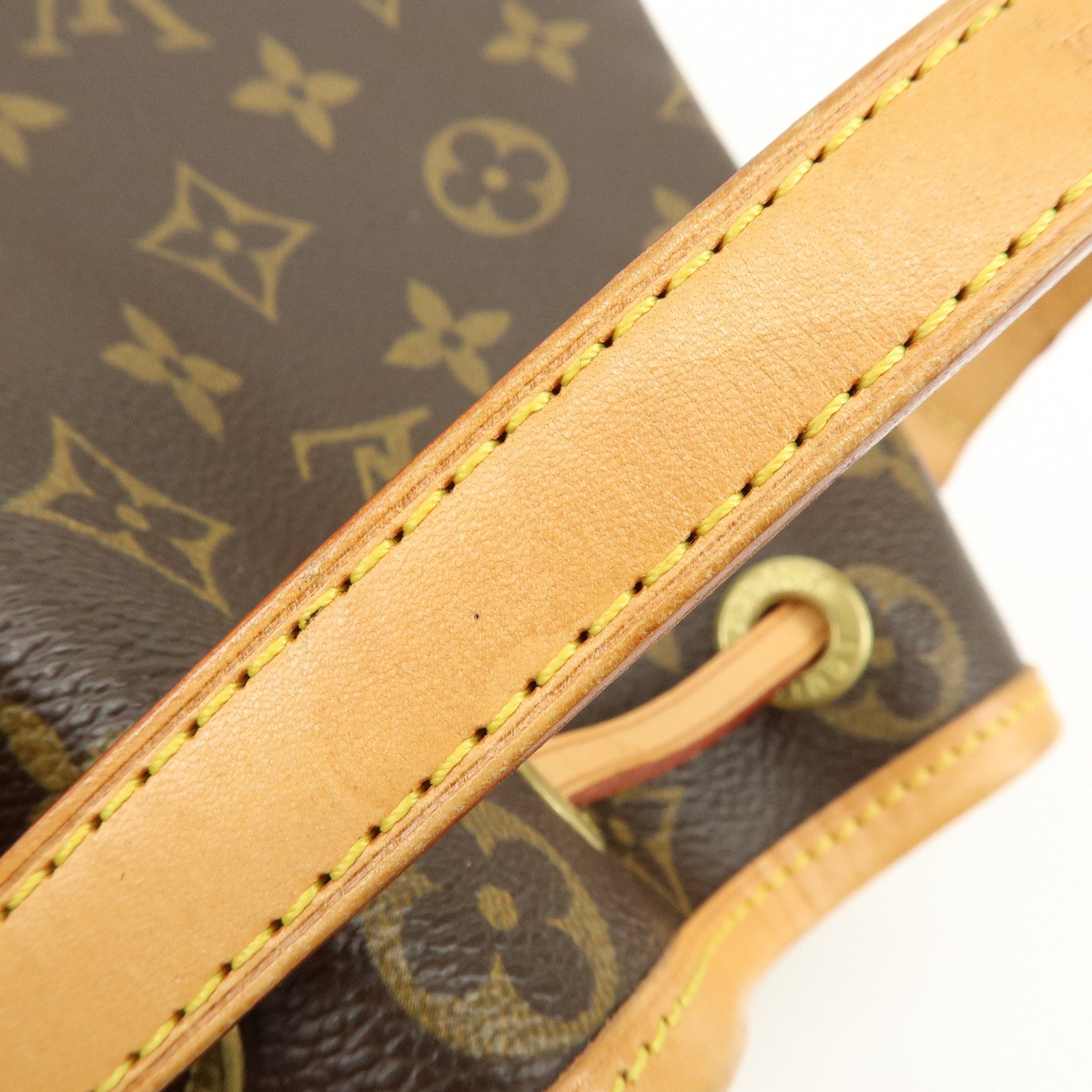 Louis Vuitton Monogram Mini Noe Drawstring Hand Bag Brown M42227