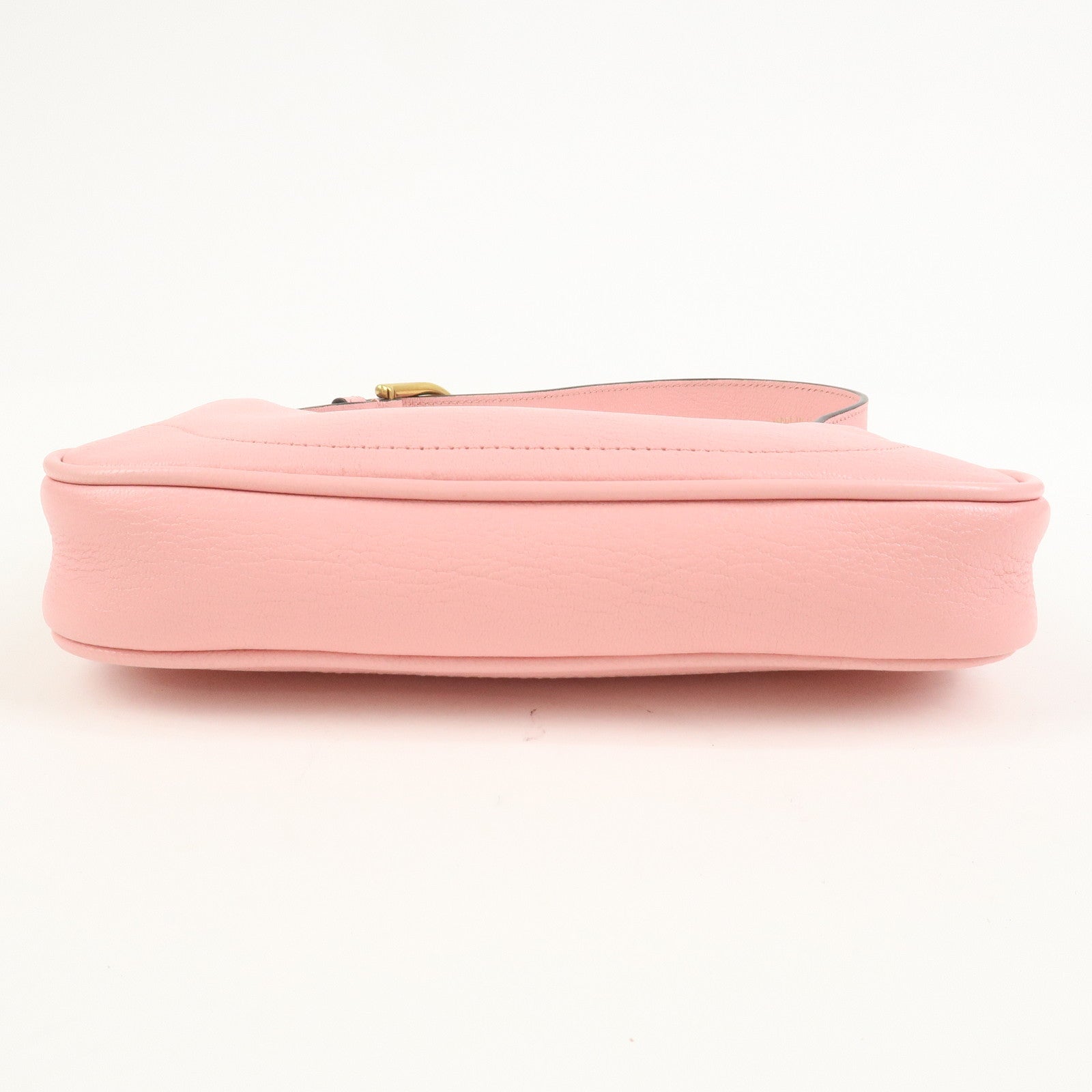 GUCCI GG Marmont Aphrodite Leather Small Hand Bag Pink 739076