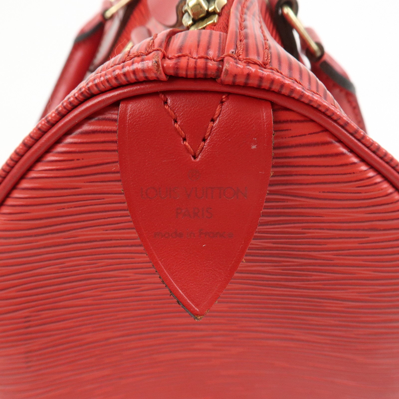 Louis Vuitton Epi Speedy 25 Hand Bag Castilian Red M43017