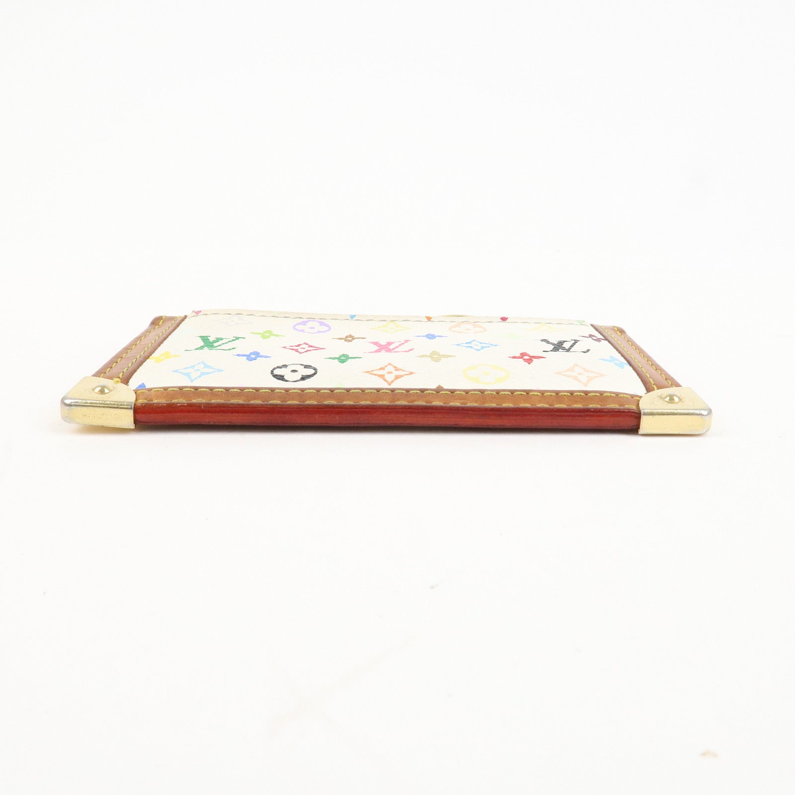 Louis Vuitton Monogram Multicolor Pochette Cles Blanc M92655 Used