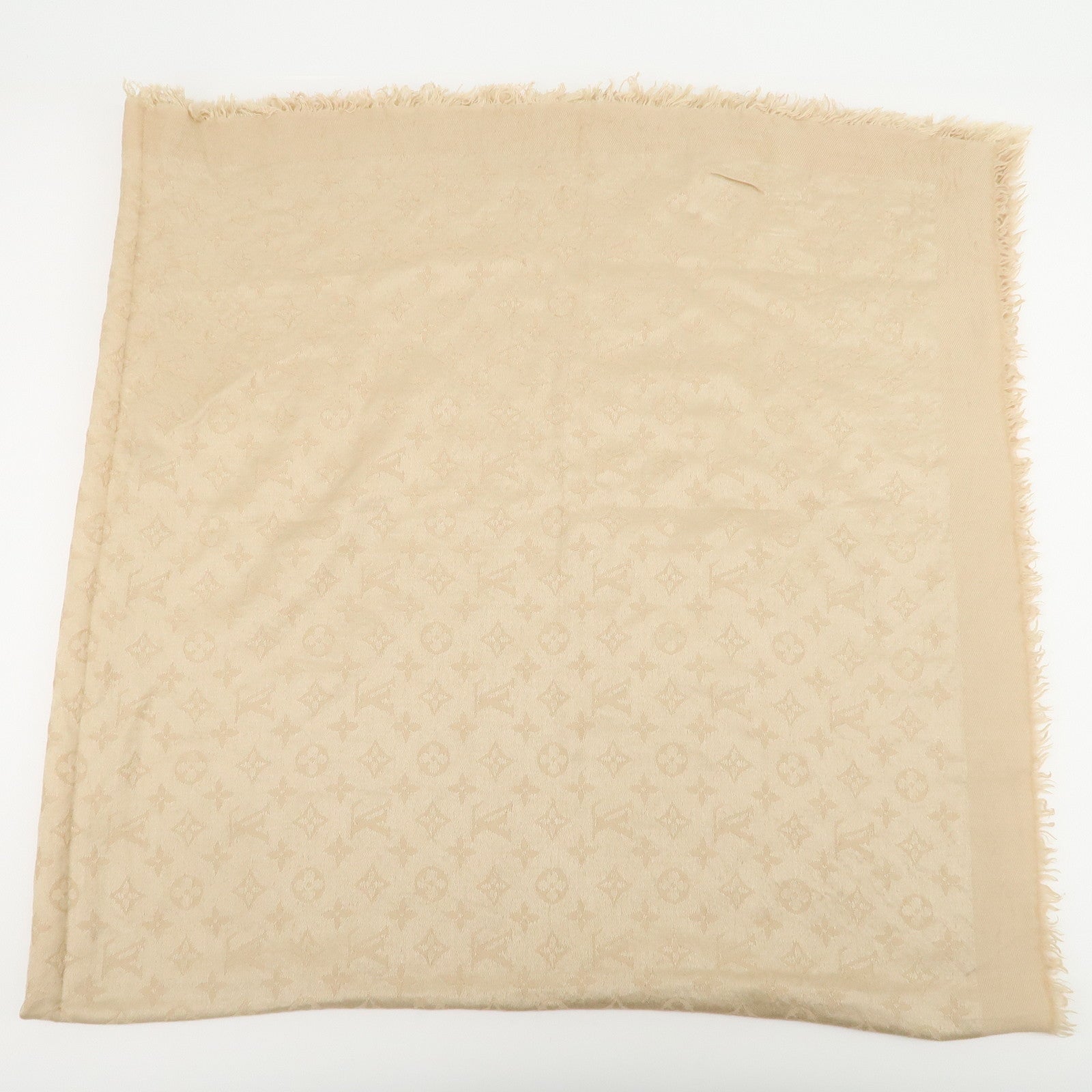 Louis Vuitton Monogram Wool Silk Shawl Dune M71360
