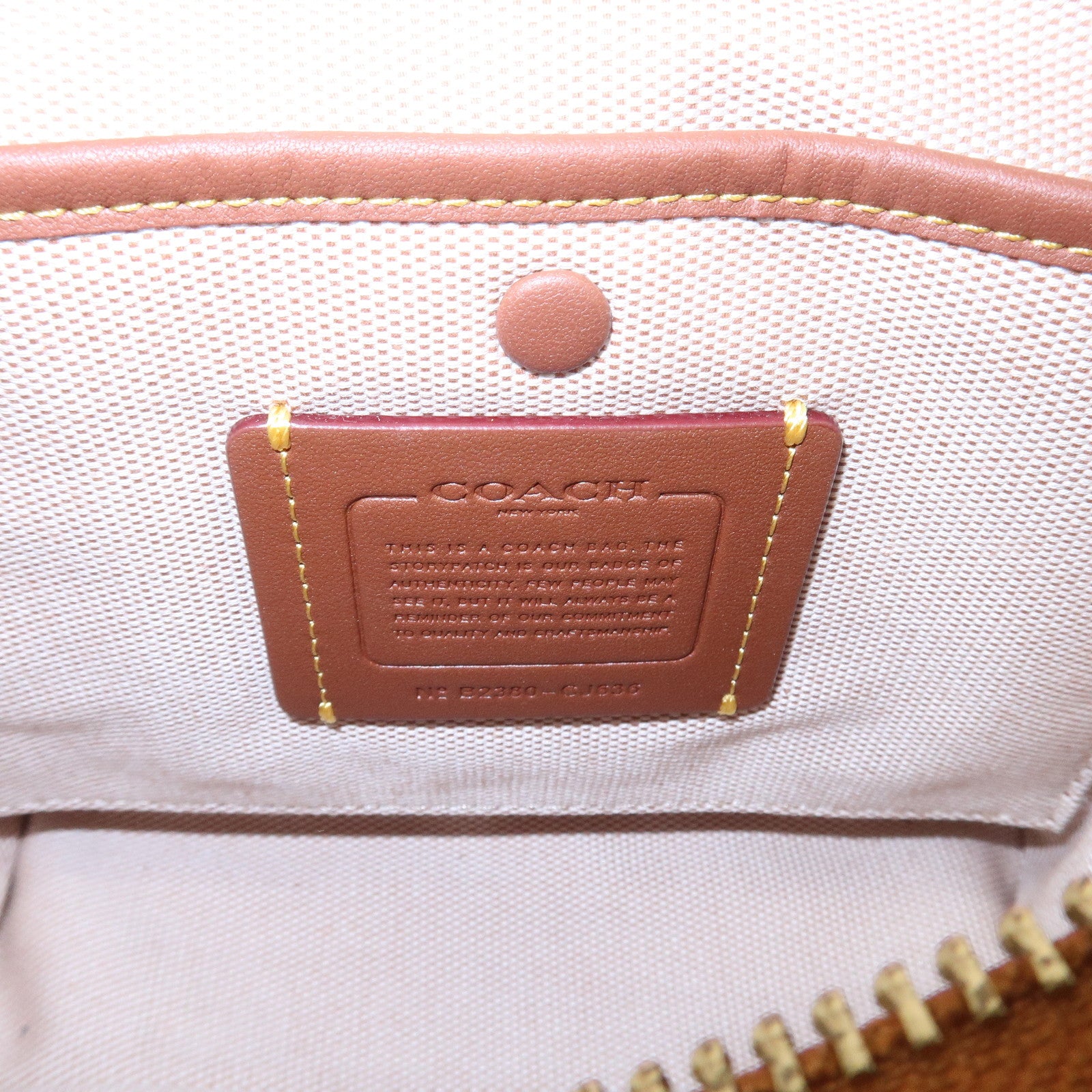 COACH Leather Rogue 2Way Bag 2023 Summer Collection Mustard Brown