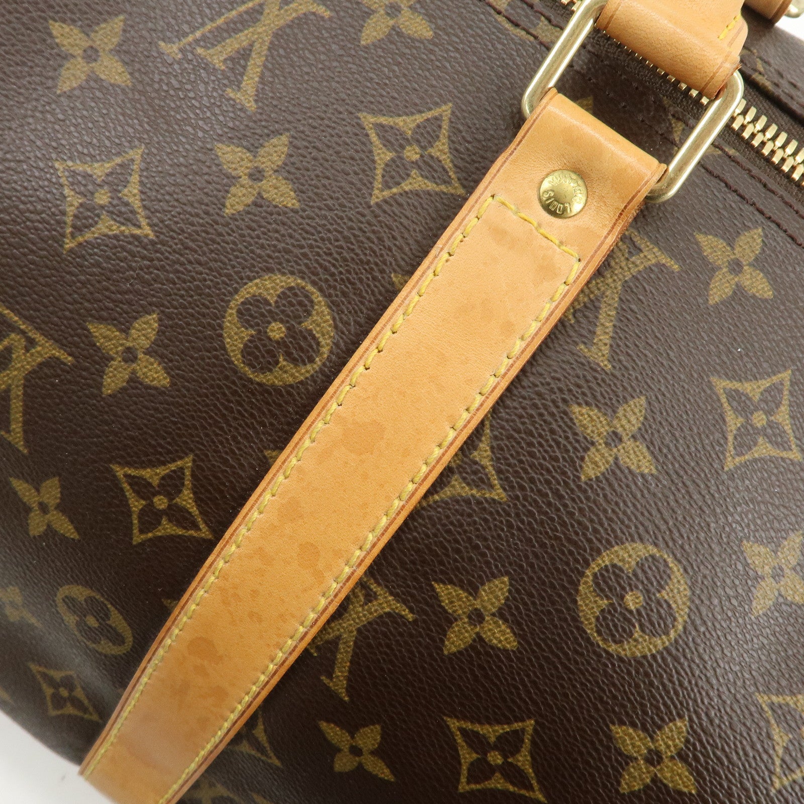 Louis Vuitton Monogram Keep All Bandouliere 55 Boston Bag M41414