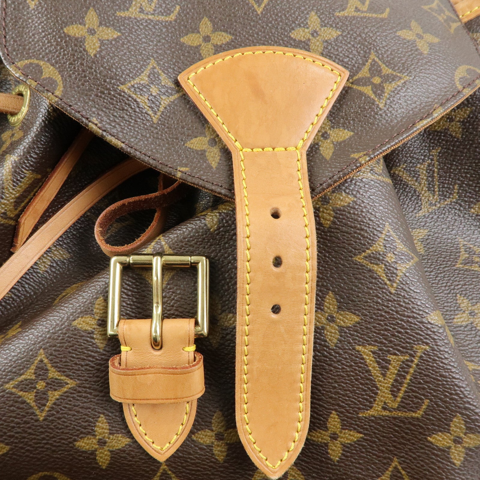 Louis Vuitton Monogram Montsouris GM Backpack Rucksack Brown M51135