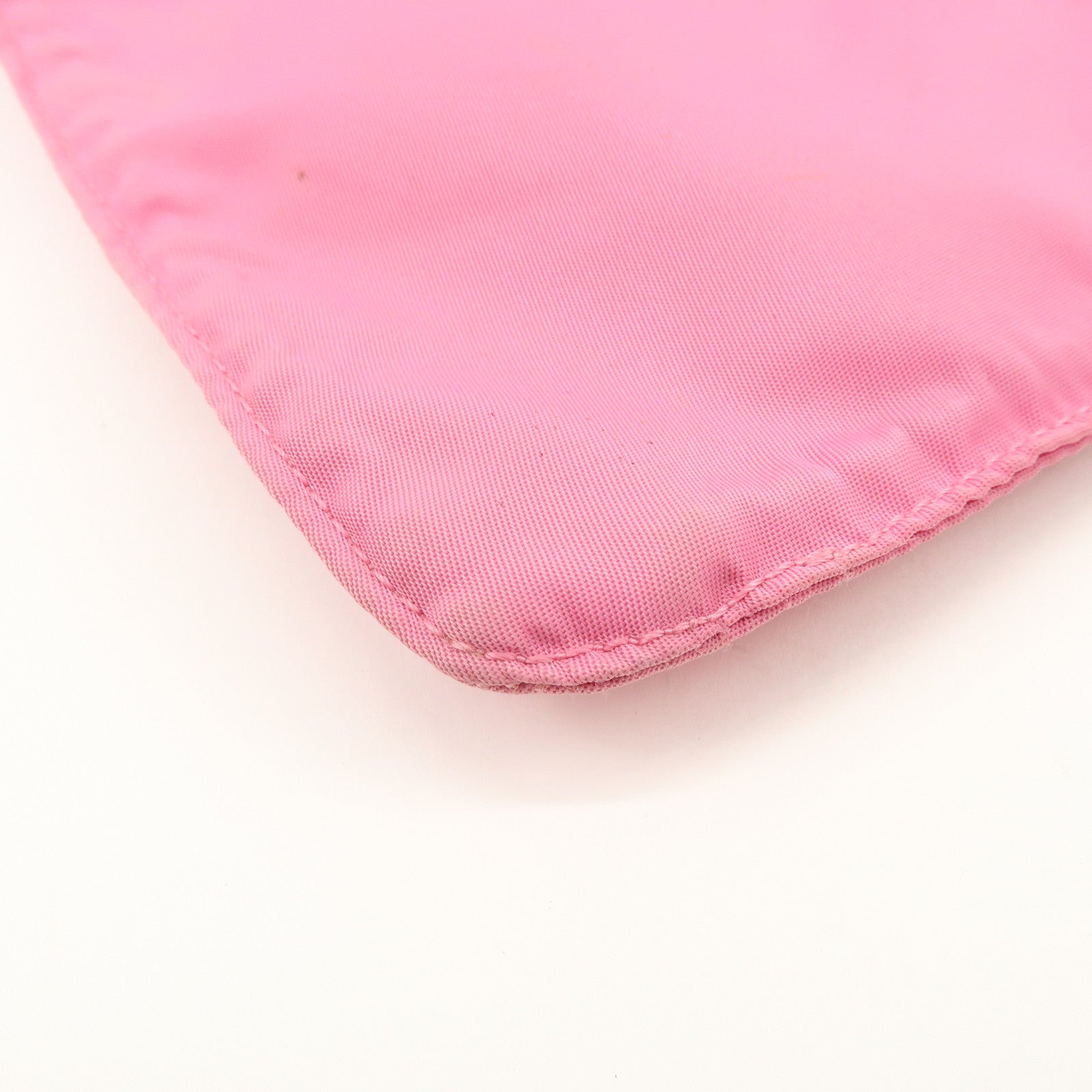 PRADA Triangle Logo Nylon Shoulder Bag Crossbody Bag Pink