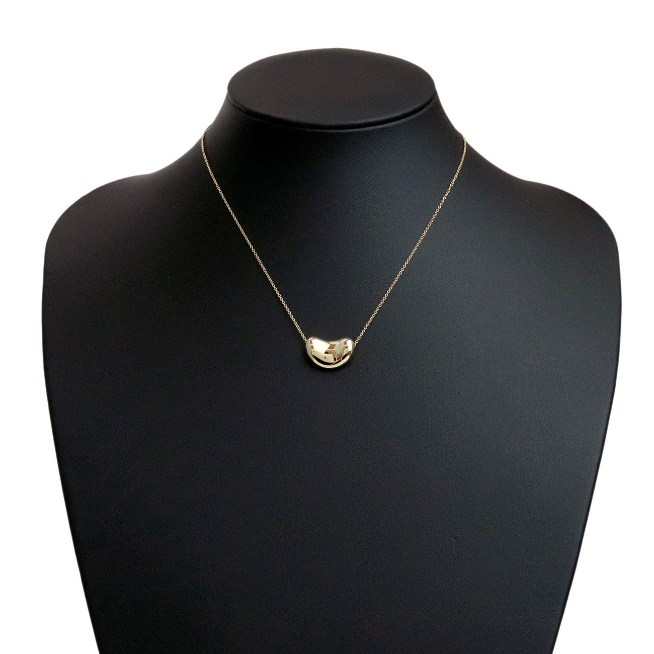 Tiffany&Co. Bean Necklace Medium K18YG 750YG Yellow Gold
