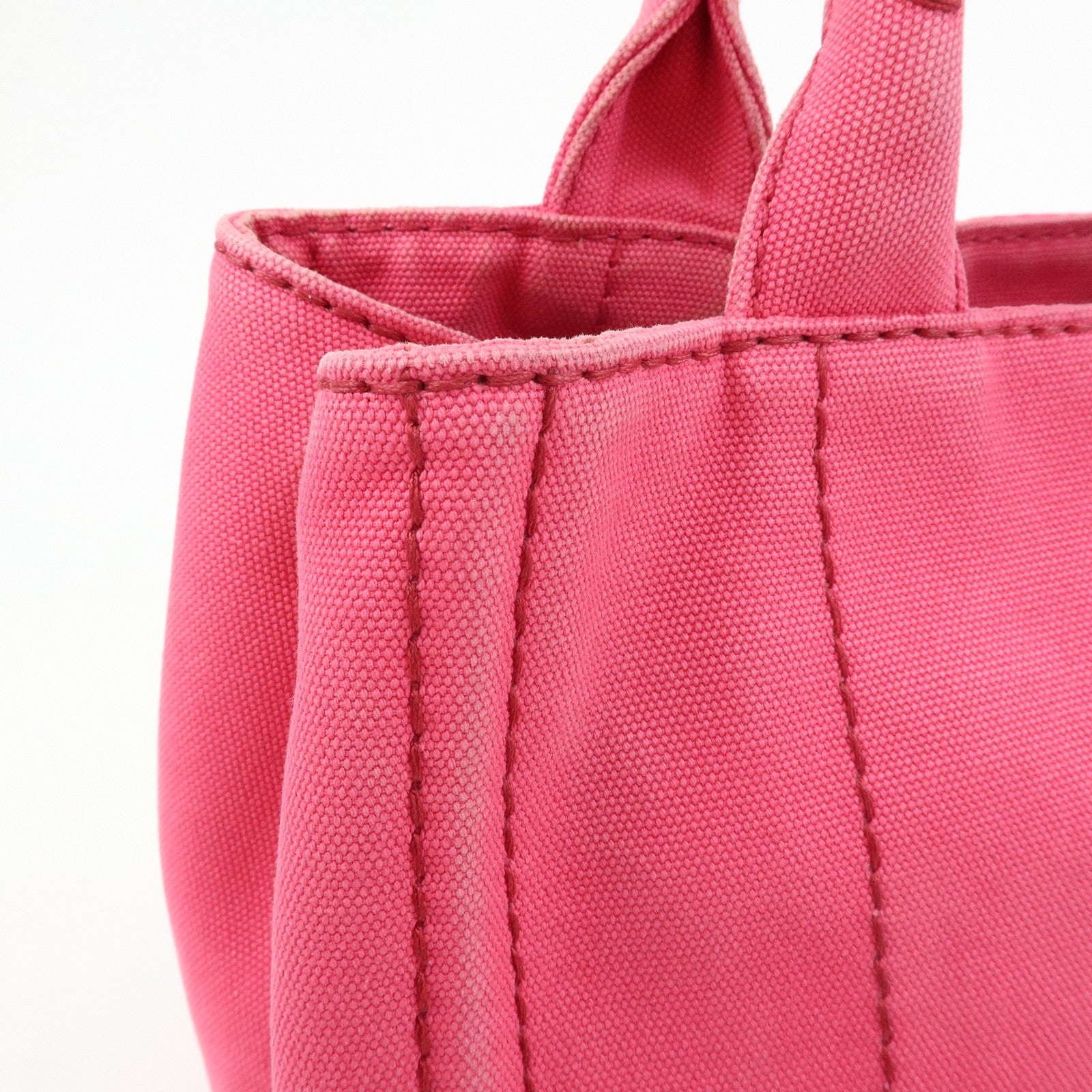 PRADA Canapa Mini Canvas 2Way Bag Hand Bag Shoulder Bag Pink 1BG439