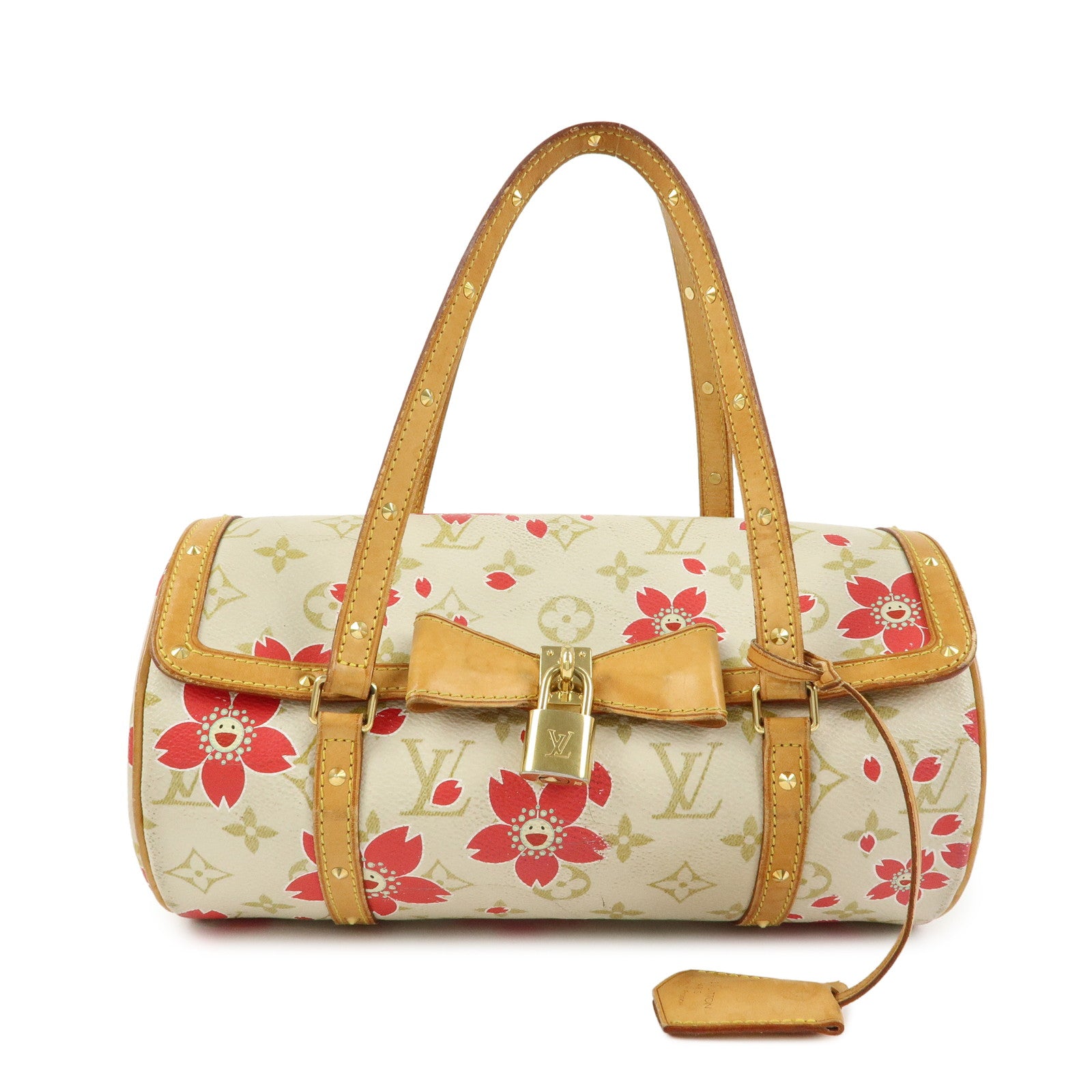 Louis Vuitton Monogram Cherry Blossom Papillon 26 Hand Bag M92011