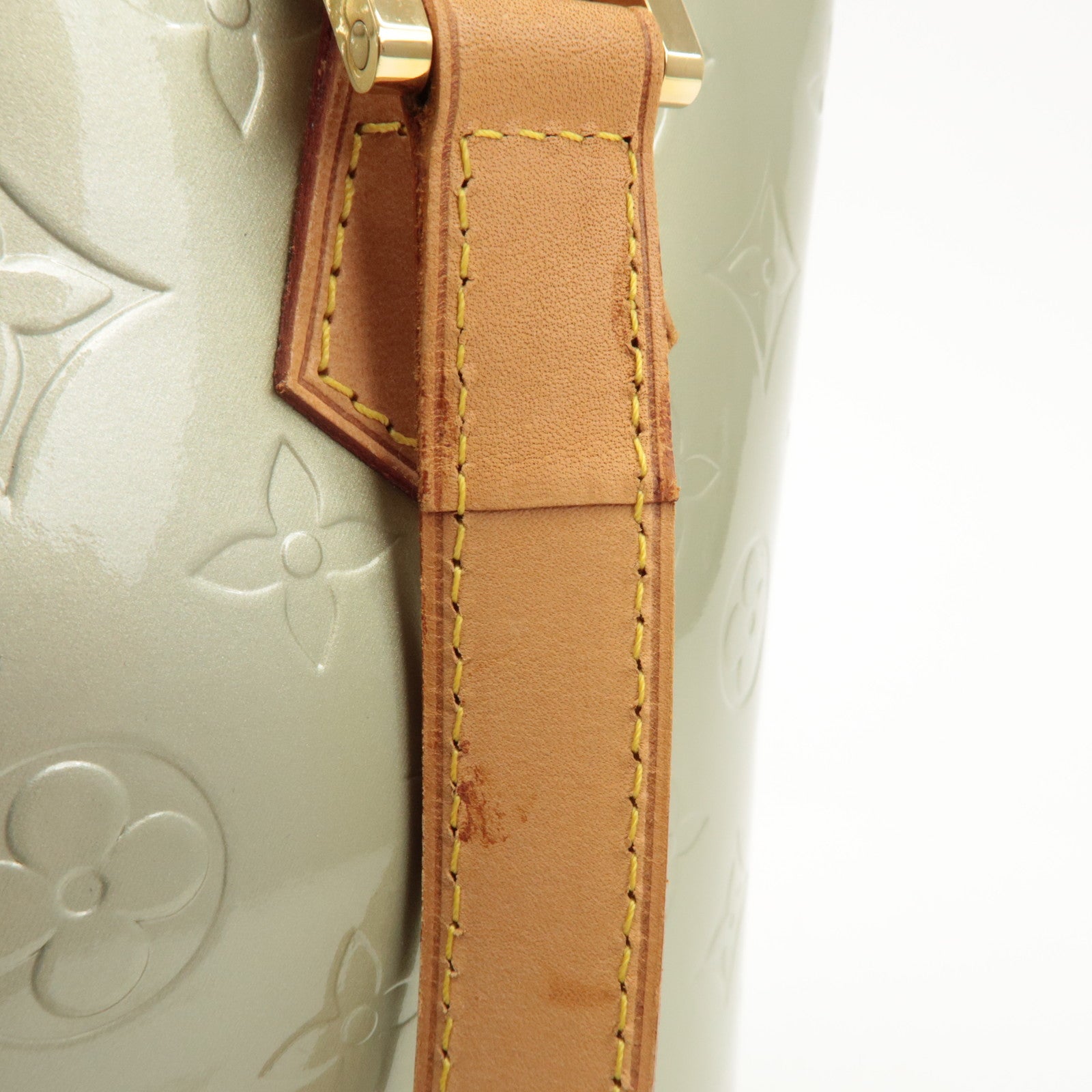 Louis Vuitton Monogram Vernis Houston Hand Bag Gris M91053 Used