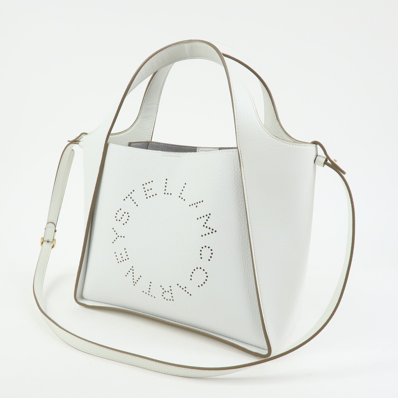 STELLA MCCARTNEY Faux Vegan Leather 2Way Bag Tote Bag White