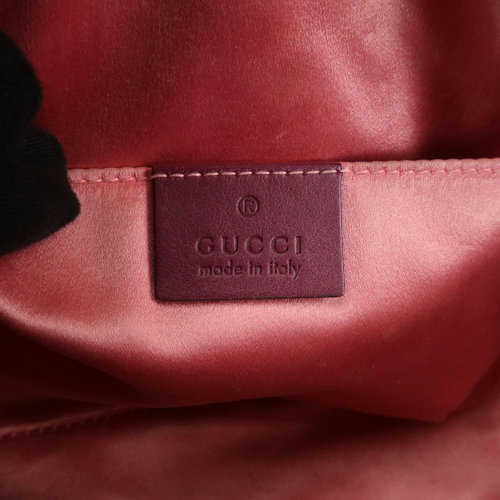 GUCCI GG Marmont Velvet Leather Shoulder Bag Crossbody Bag 447632